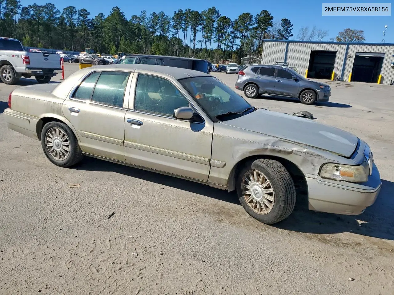 2MEFM75VX8X658156 2008 Mercury Grand Marquis Ls
