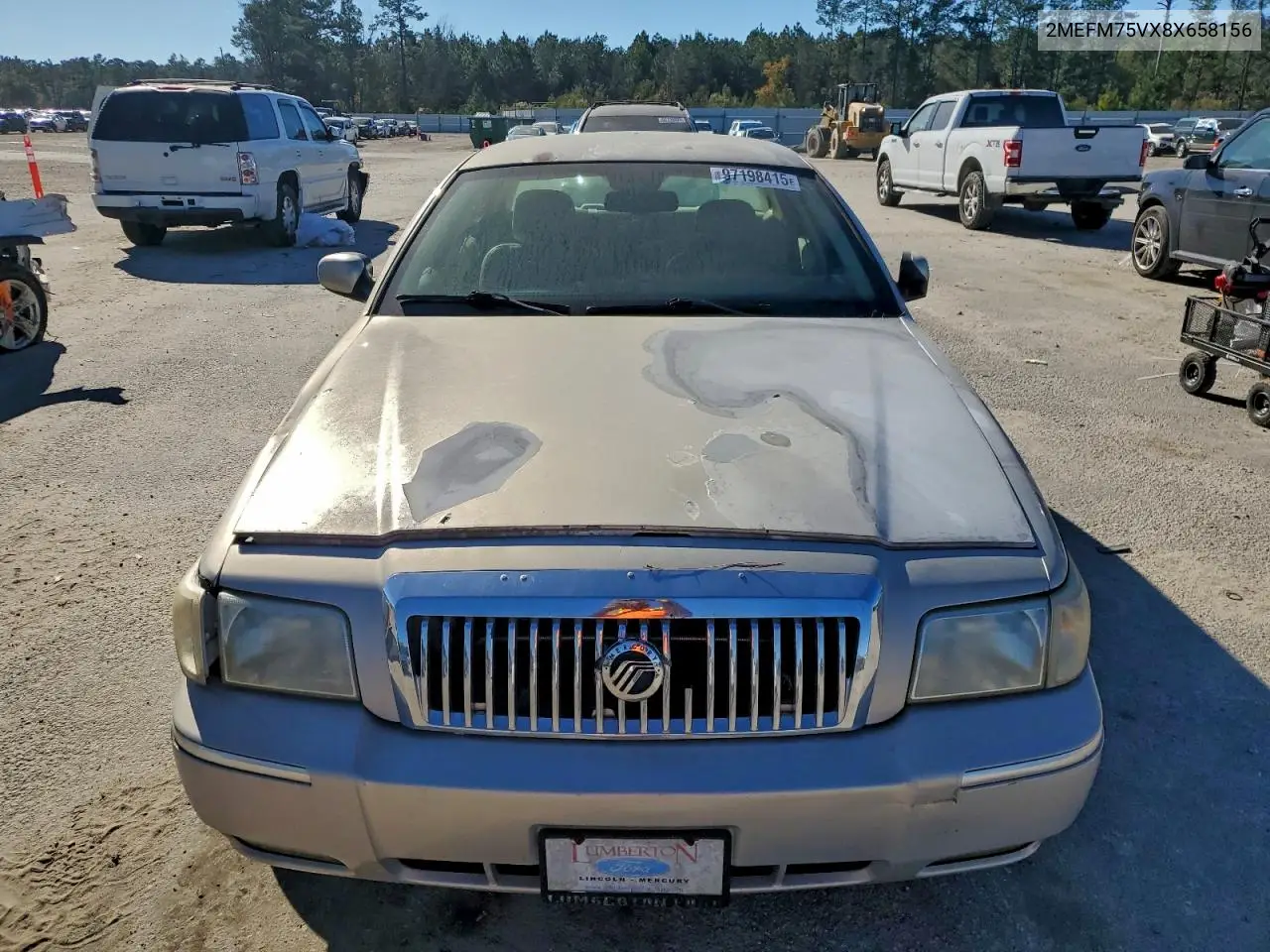 2MEFM75VX8X658156 2008 Mercury Grand Marquis Ls