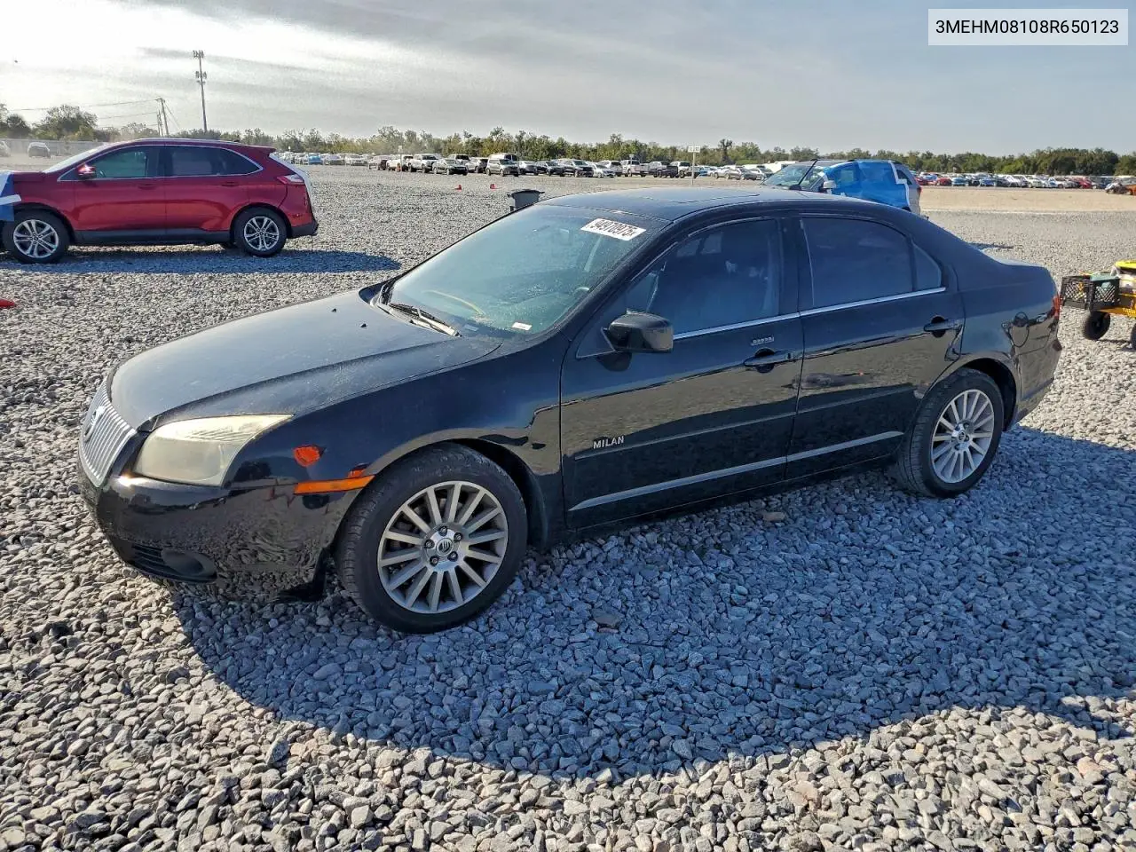 3MEHM08108R650123 2008 Mercury Milan Premier