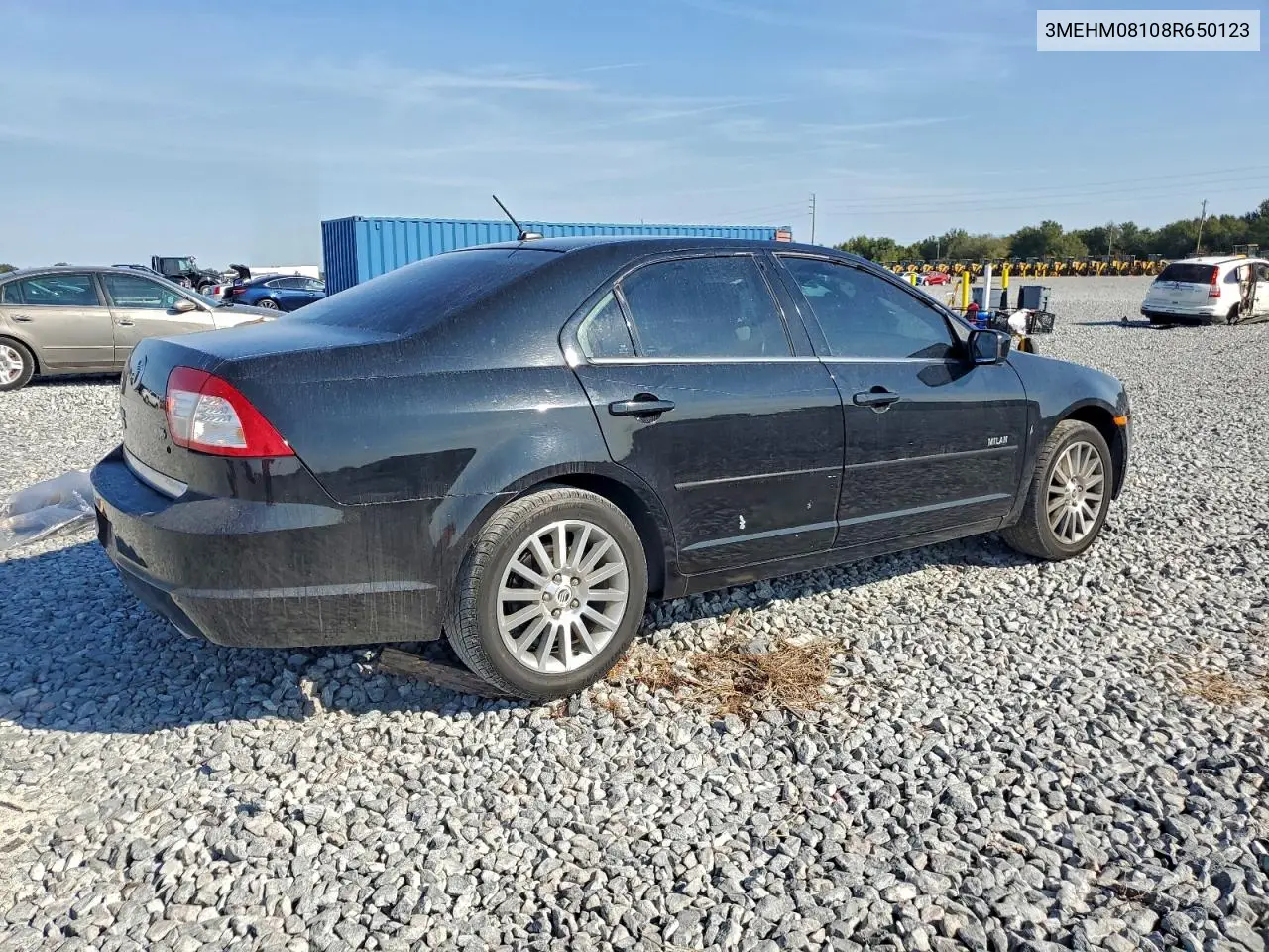 3MEHM08108R650123 2008 Mercury Milan Premier