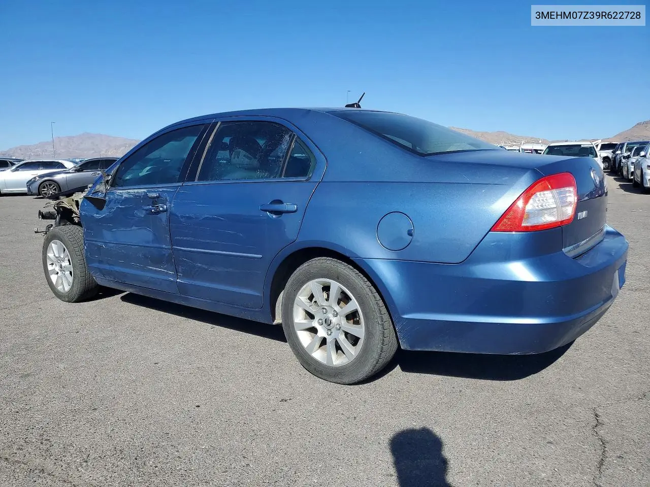 2009 Mercury Milan VIN: 3MEHM07Z39R622728 Lot: 75810645