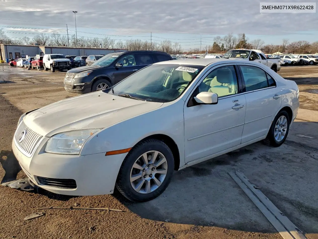 2009 Mercury Milan VIN: 3MEHM071X9R622428 Lot: 97320405