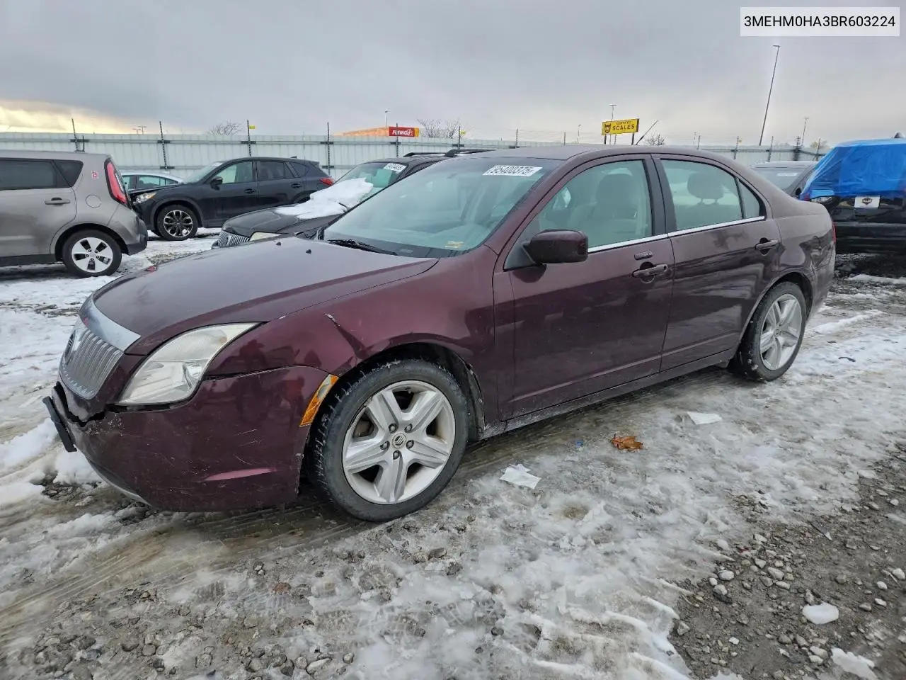 3MEHM0HA3BR603224 2011 Mercury Milan
