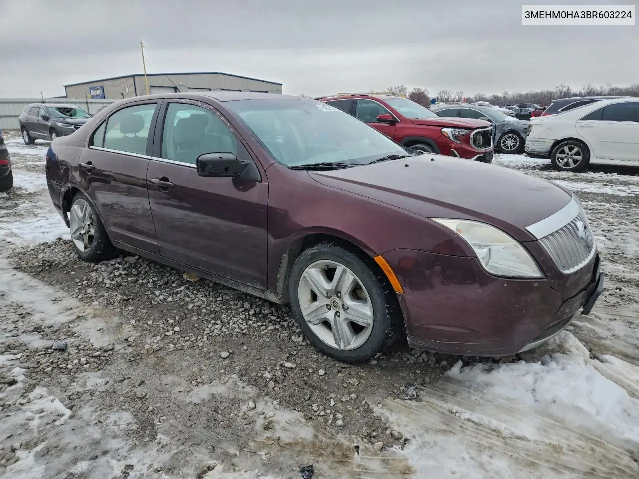 3MEHM0HA3BR603224 2011 Mercury Milan