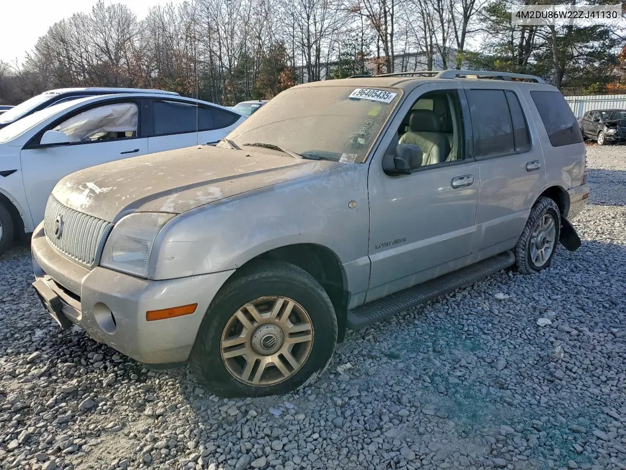 4M2DU86W22ZJ41130 2002 Mercury Mountaineer