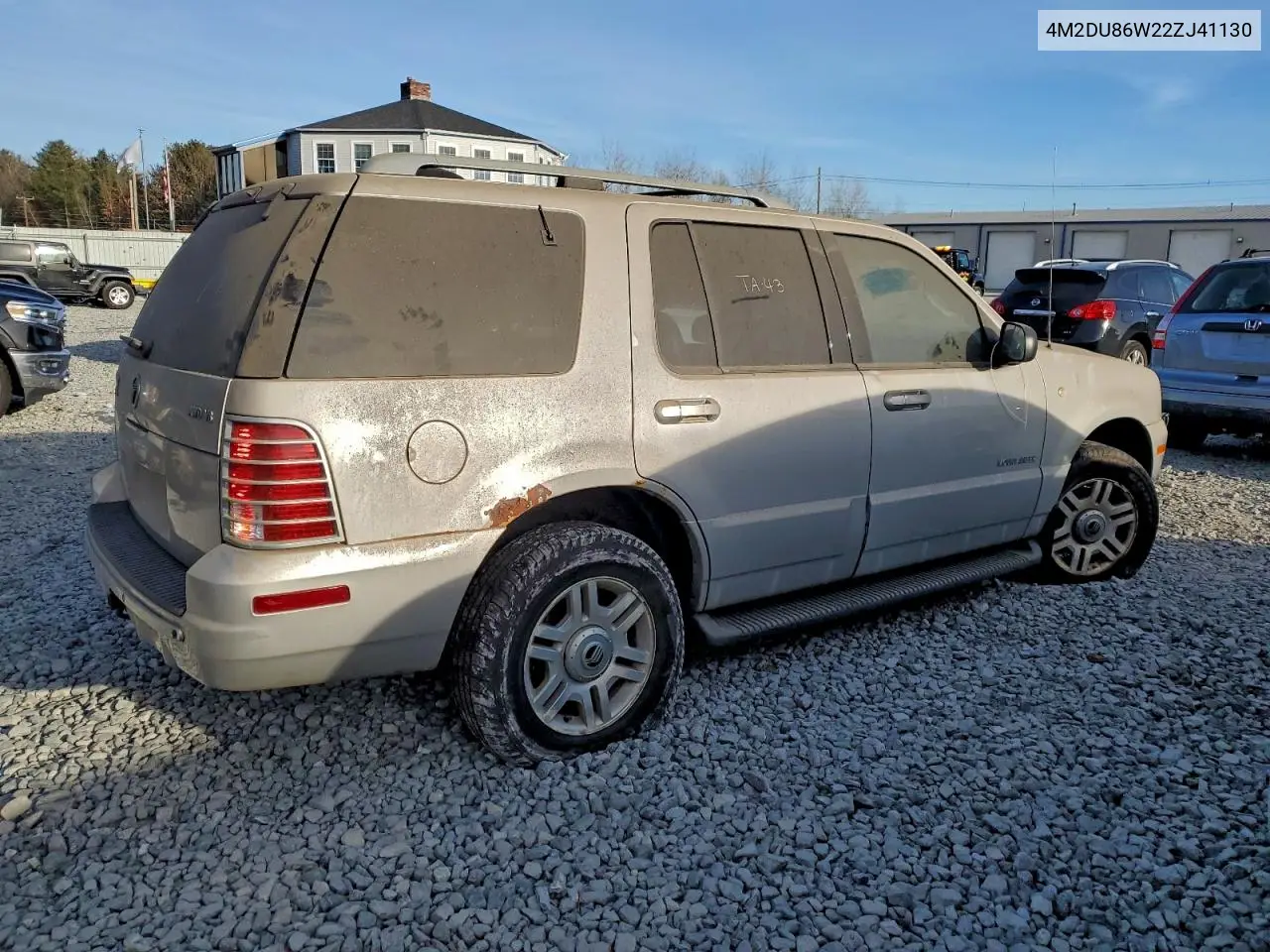 4M2DU86W22ZJ41130 2002 Mercury Mountaineer