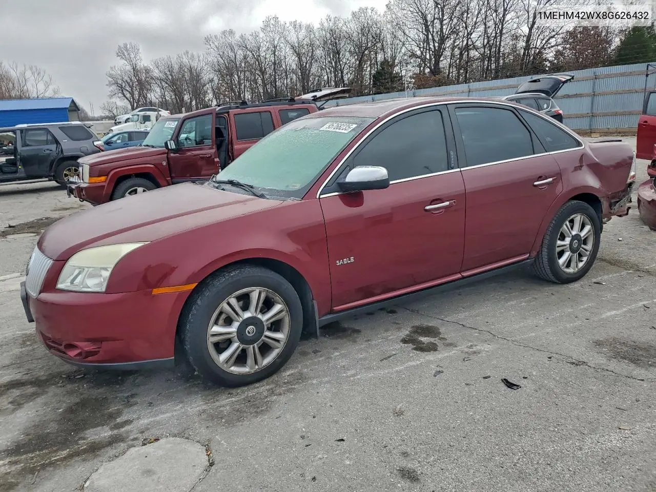 1MEHM42WX8G626432 2008 Mercury Sable Premier