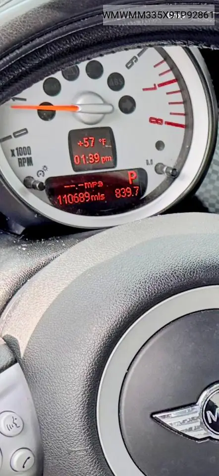 WMWMM335X9TP92861 2009 Mini Cooper S Clubman