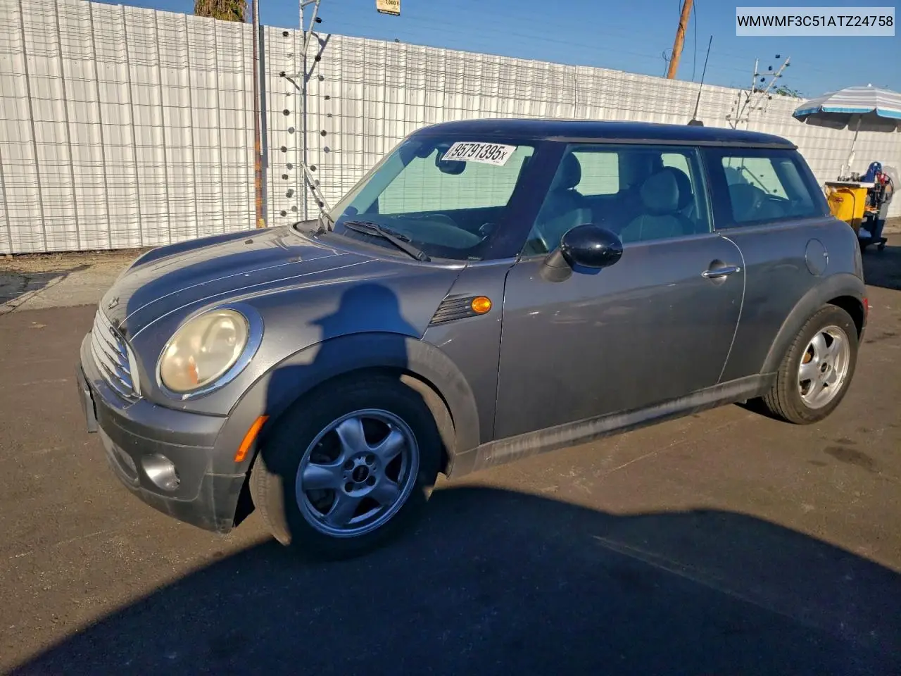 WMWMF3C51ATZ24758 2010 Mini Cooper