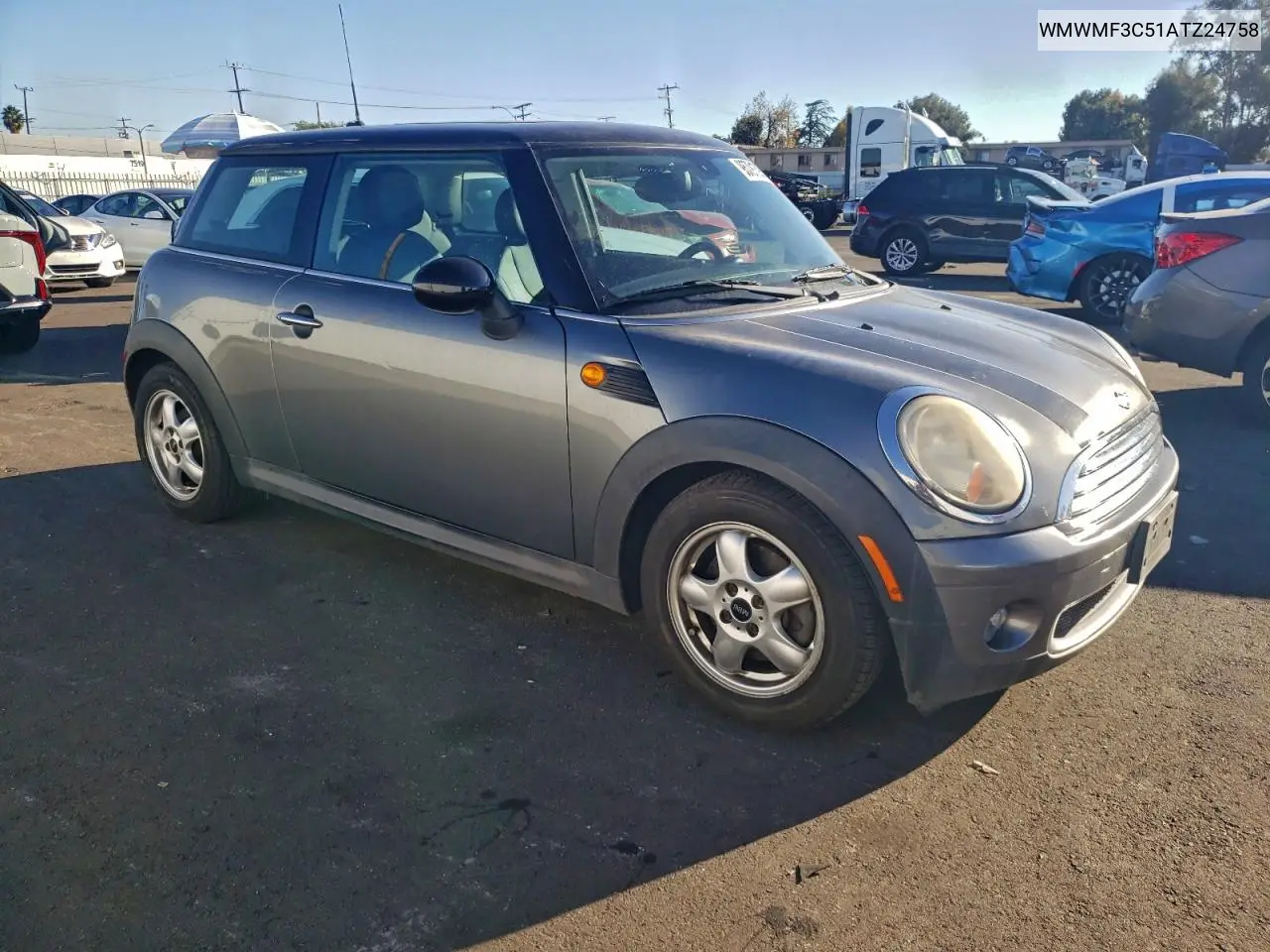 WMWMF3C51ATZ24758 2010 Mini Cooper