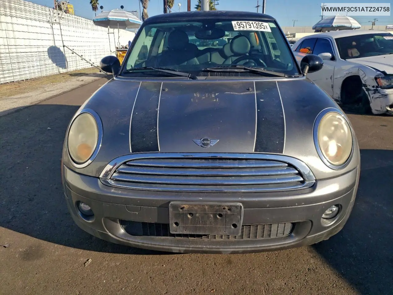 WMWMF3C51ATZ24758 2010 Mini Cooper