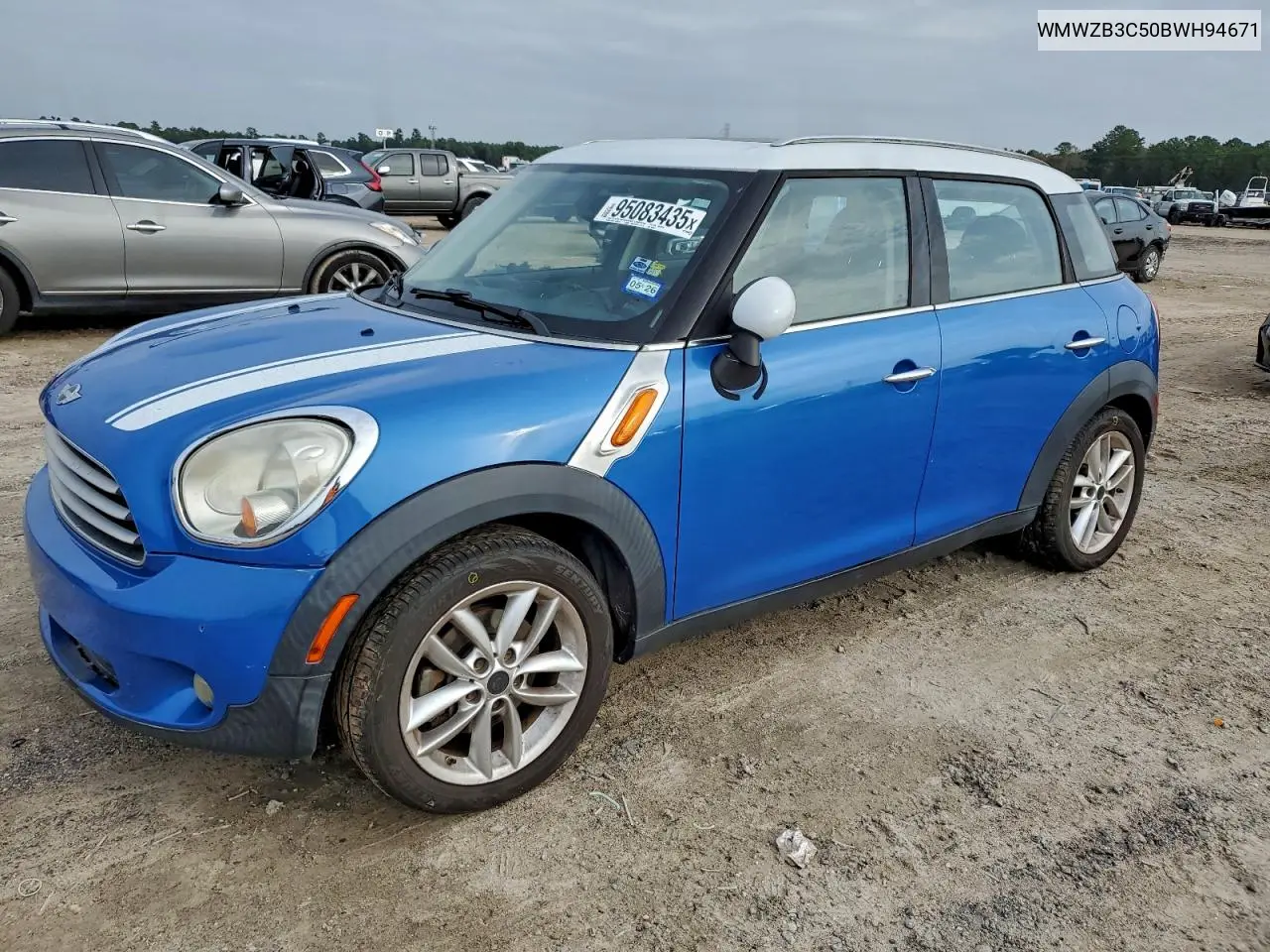 WMWZB3C50BWH94671 2011 Mini Cooper Countryman