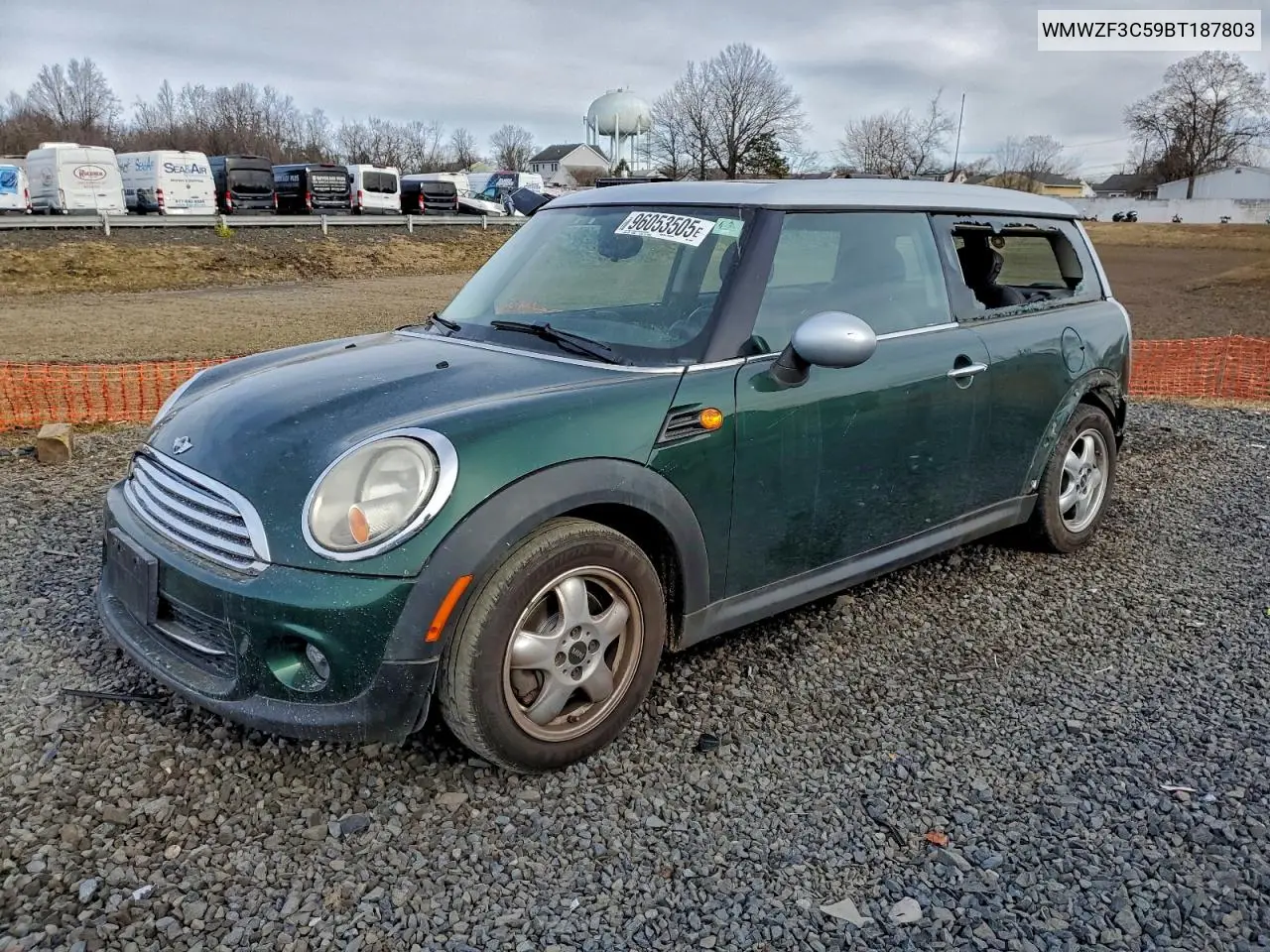 WMWZF3C59BT187803 2011 Mini Cooper Clubman