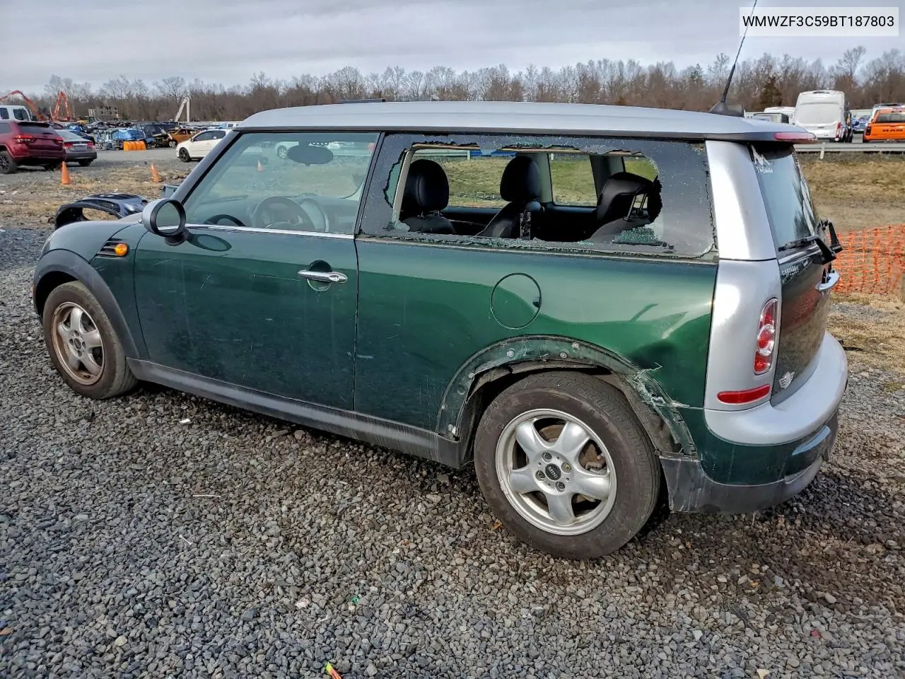 WMWZF3C59BT187803 2011 Mini Cooper Clubman