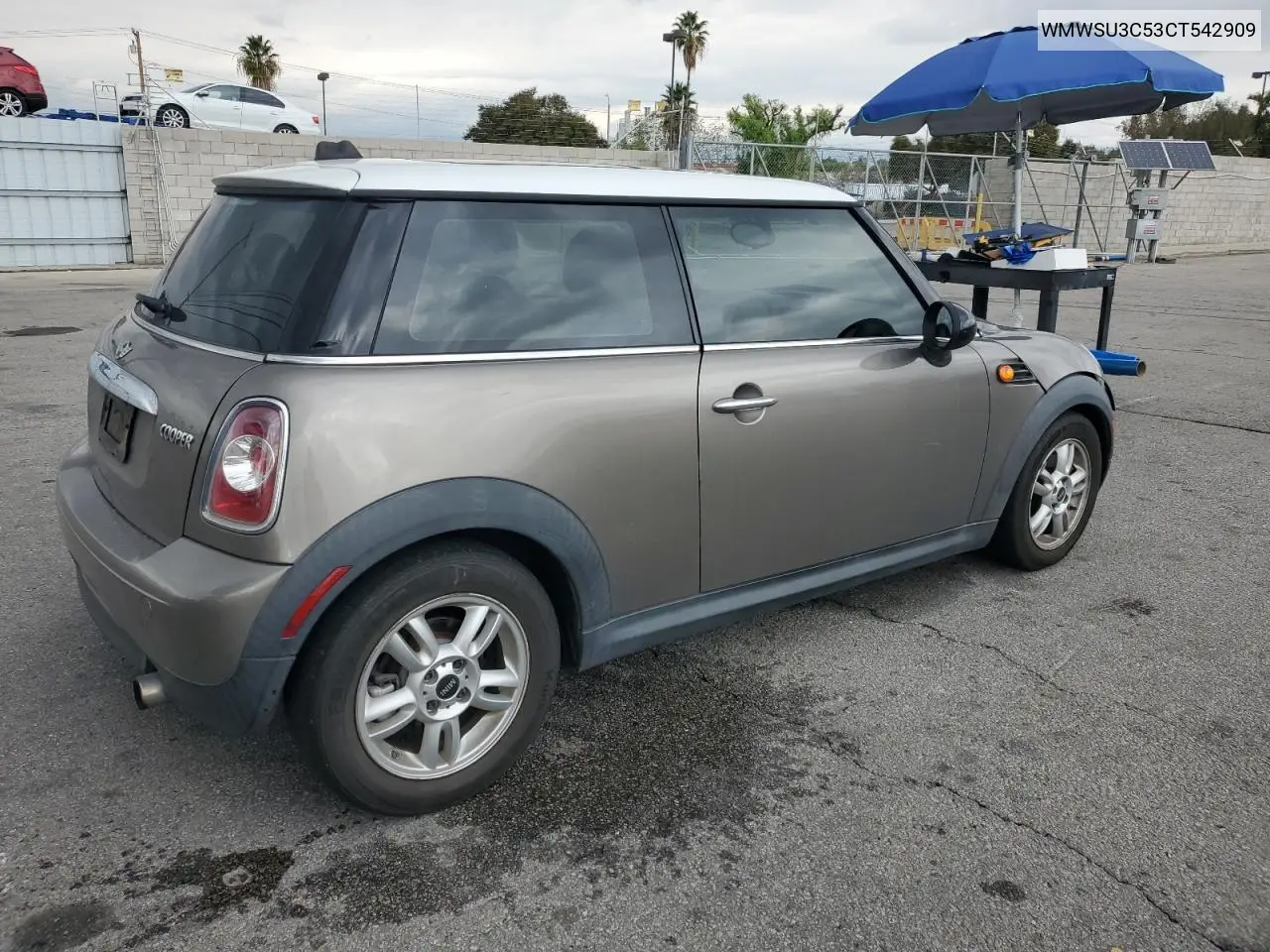 WMWSU3C53CT542909 2012 Mini Cooper