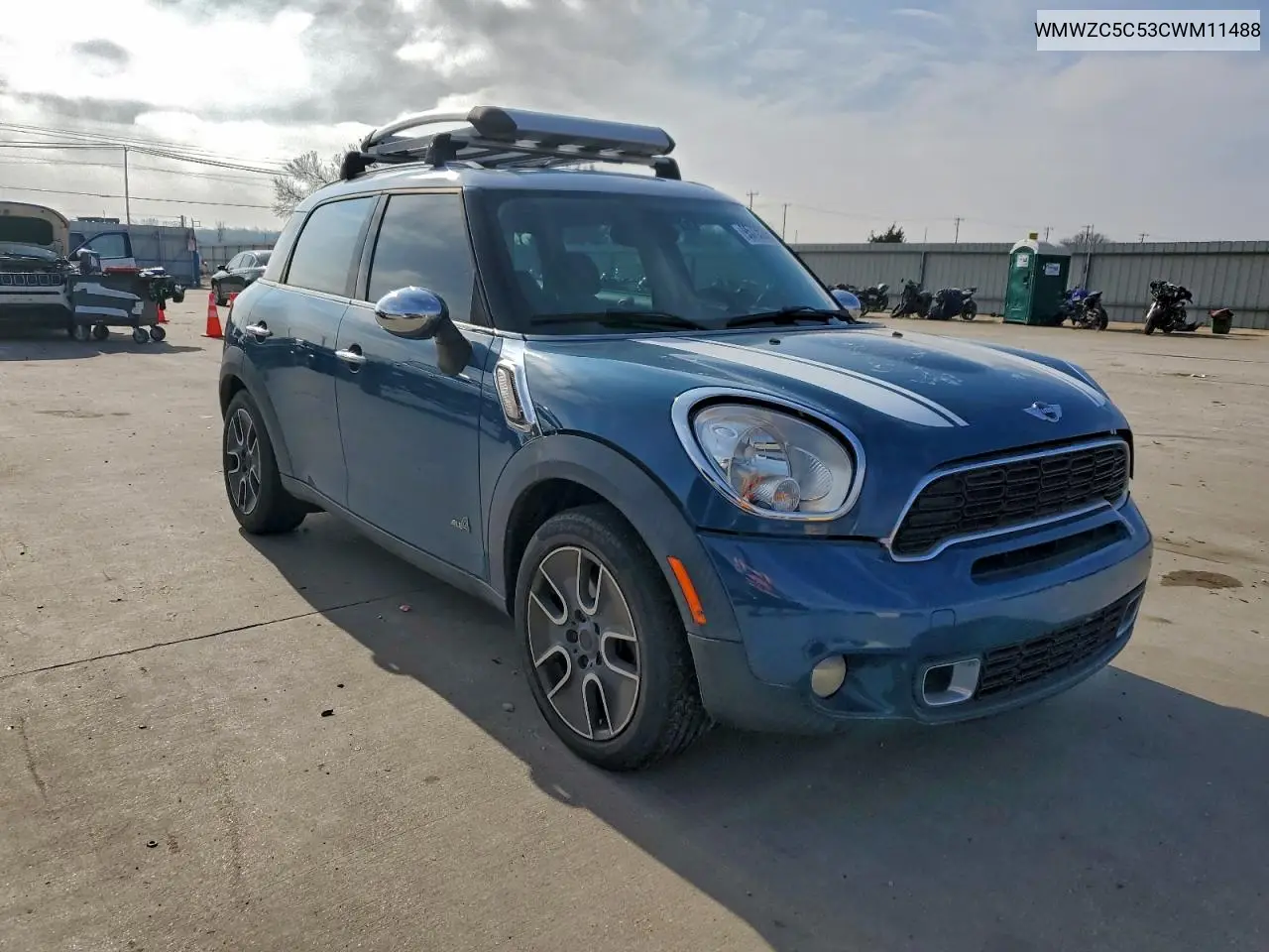 WMWZC5C53CWM11488 2012 Mini Cooper S Countryman