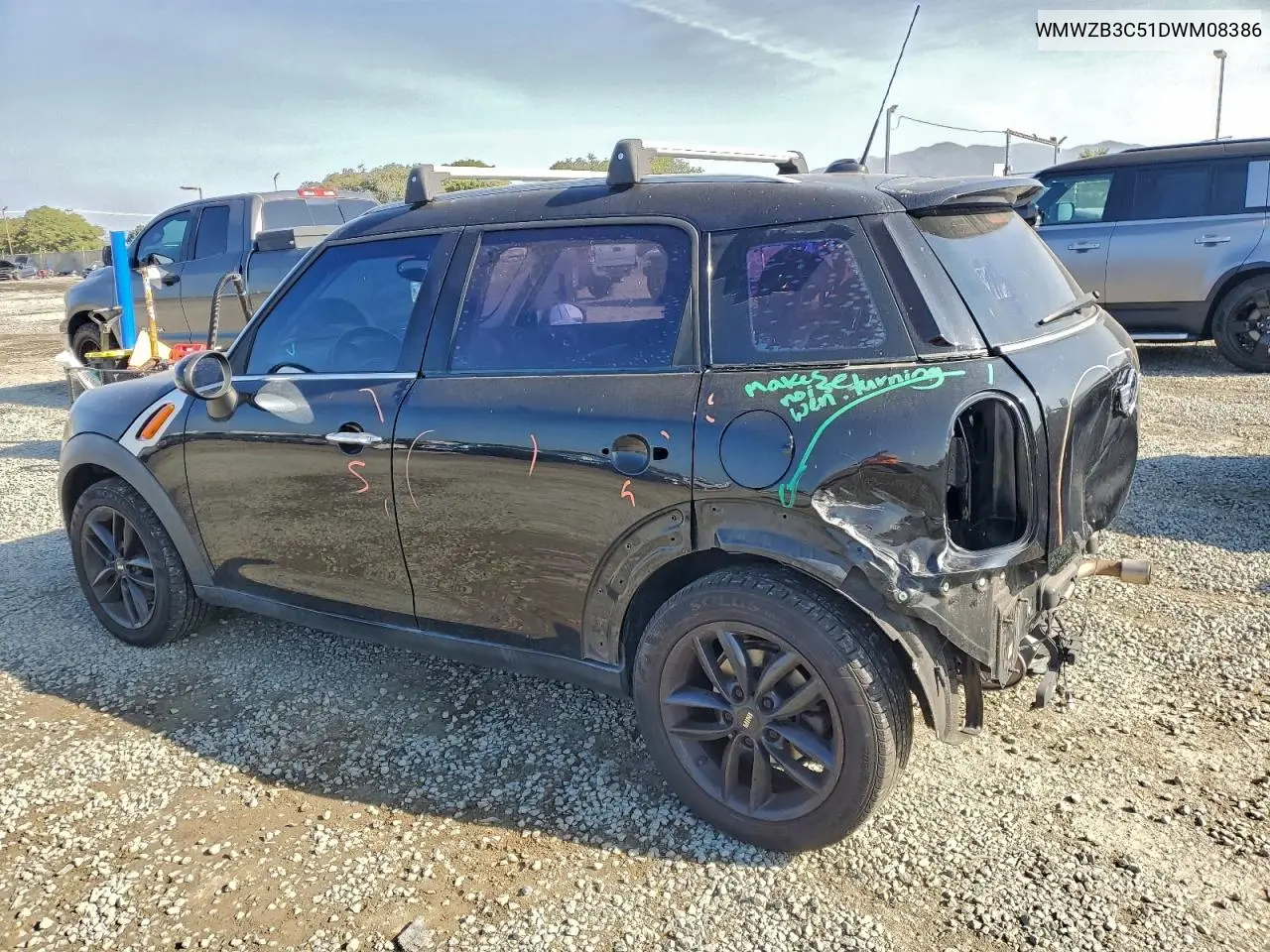 WMWZB3C51DWM08386 2013 Mini Cooper Countryman