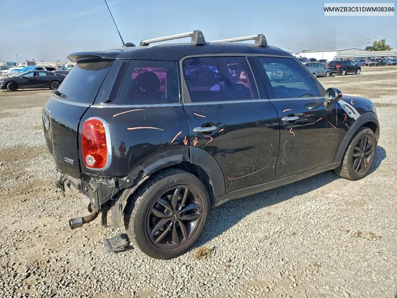 WMWZB3C51DWM08386 2013 Mini Cooper Countryman