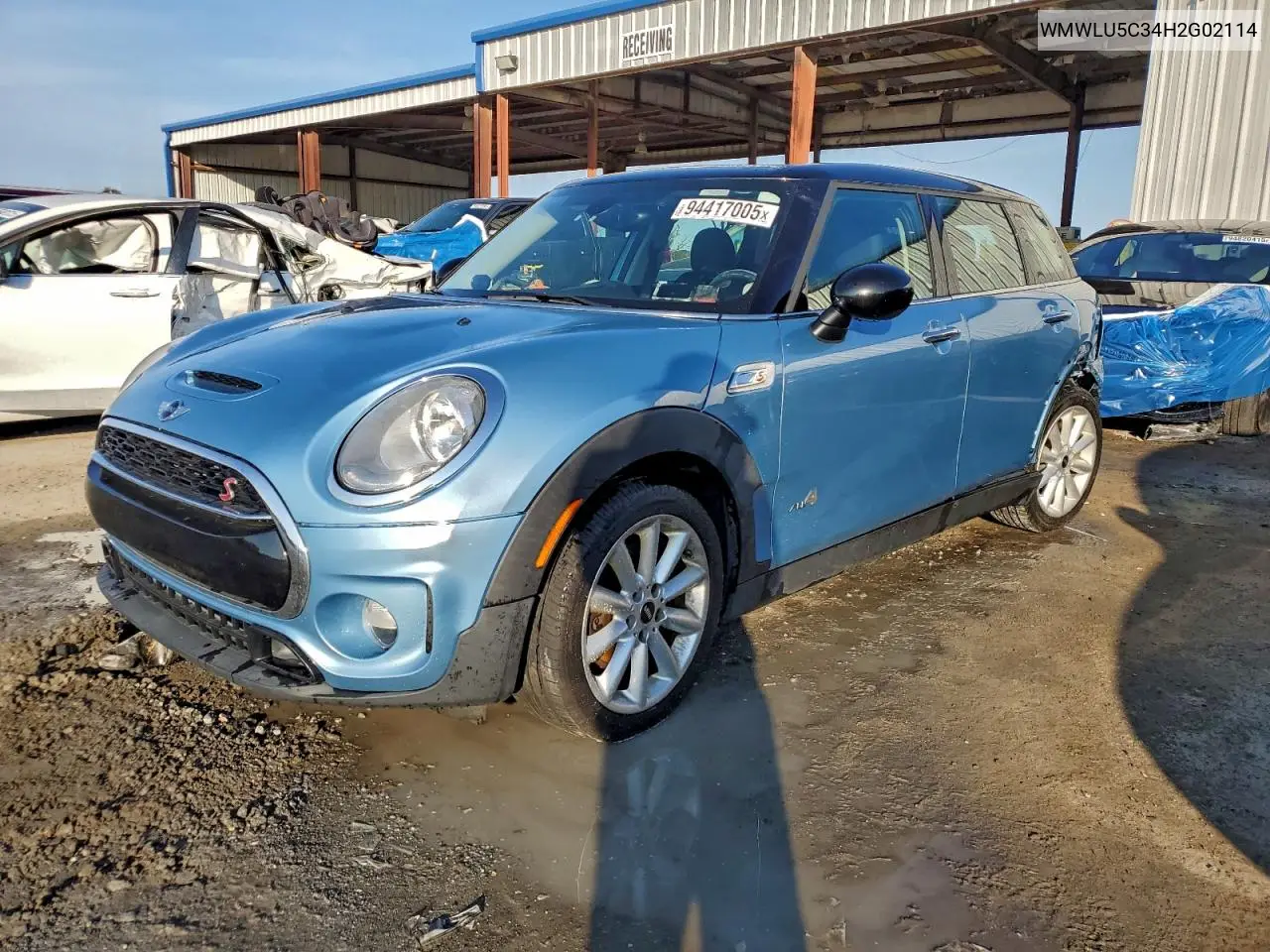 WMWLU5C34H2G02114 2017 Mini Cooper S Clubman All4