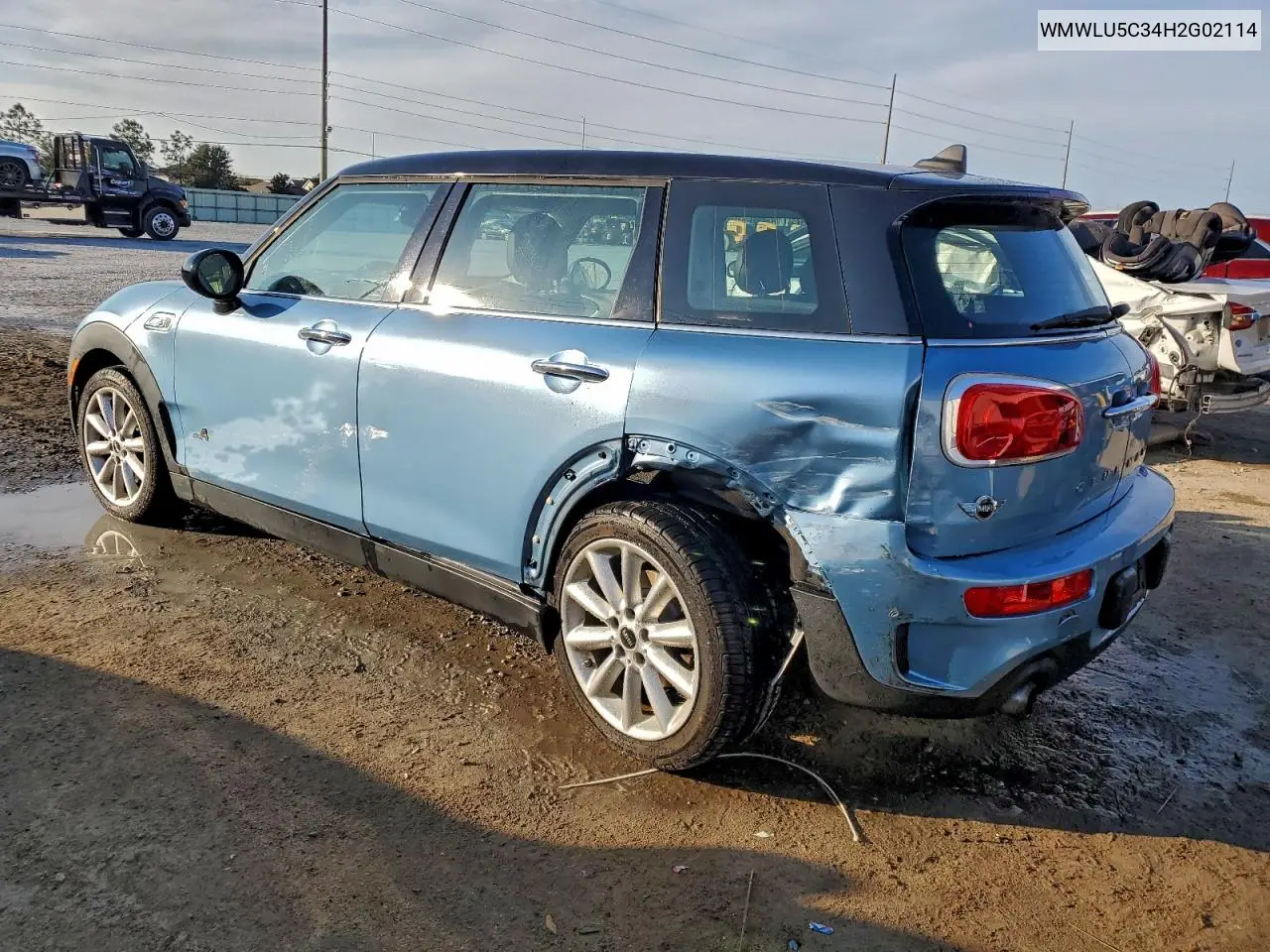 WMWLU5C34H2G02114 2017 Mini Cooper S Clubman All4
