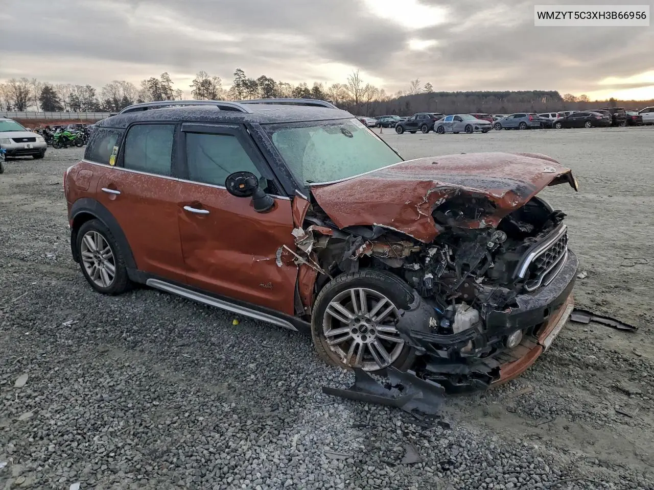 WMZYT5C3XH3B66956 2017 Mini Cooper S Countryman All4