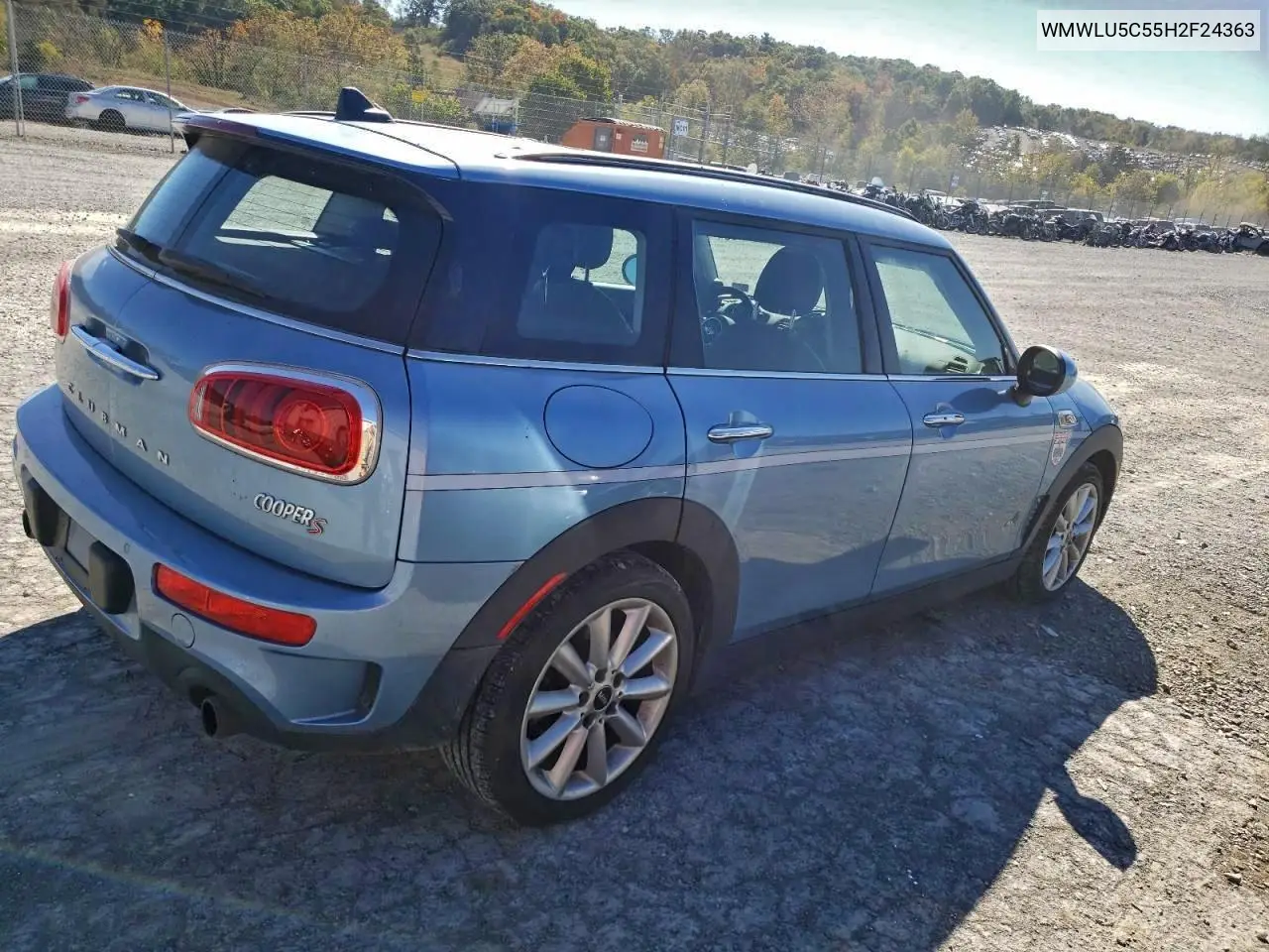 WMWLU5C55H2F24363 2017 Mini Cooper S Clubman All4