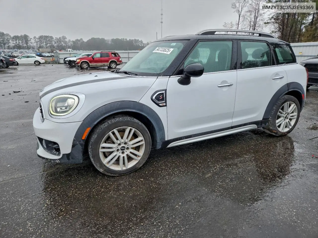 WMZYT3C35J3E93369 2018 Mini Cooper S Countryman