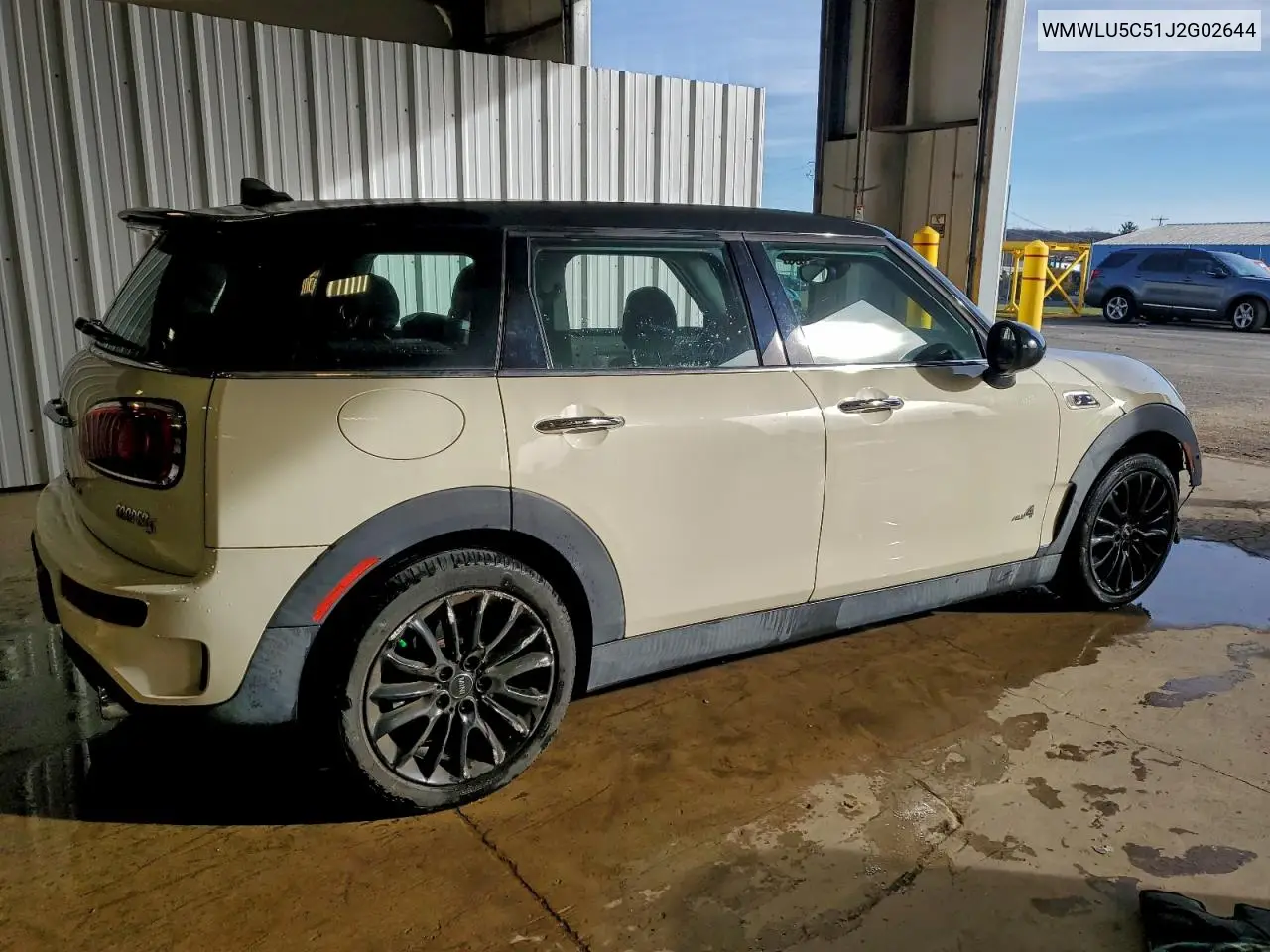 WMWLU5C51J2G02644 2018 Mini Cooper S Clubman All4