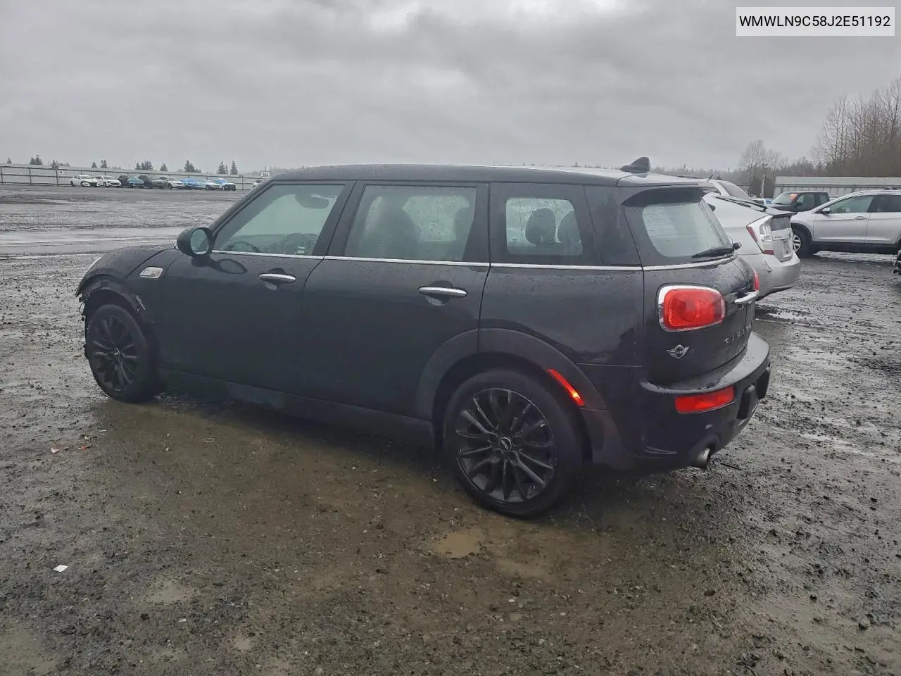 WMWLN9C58J2E51192 2018 Mini Cooper S Clubman
