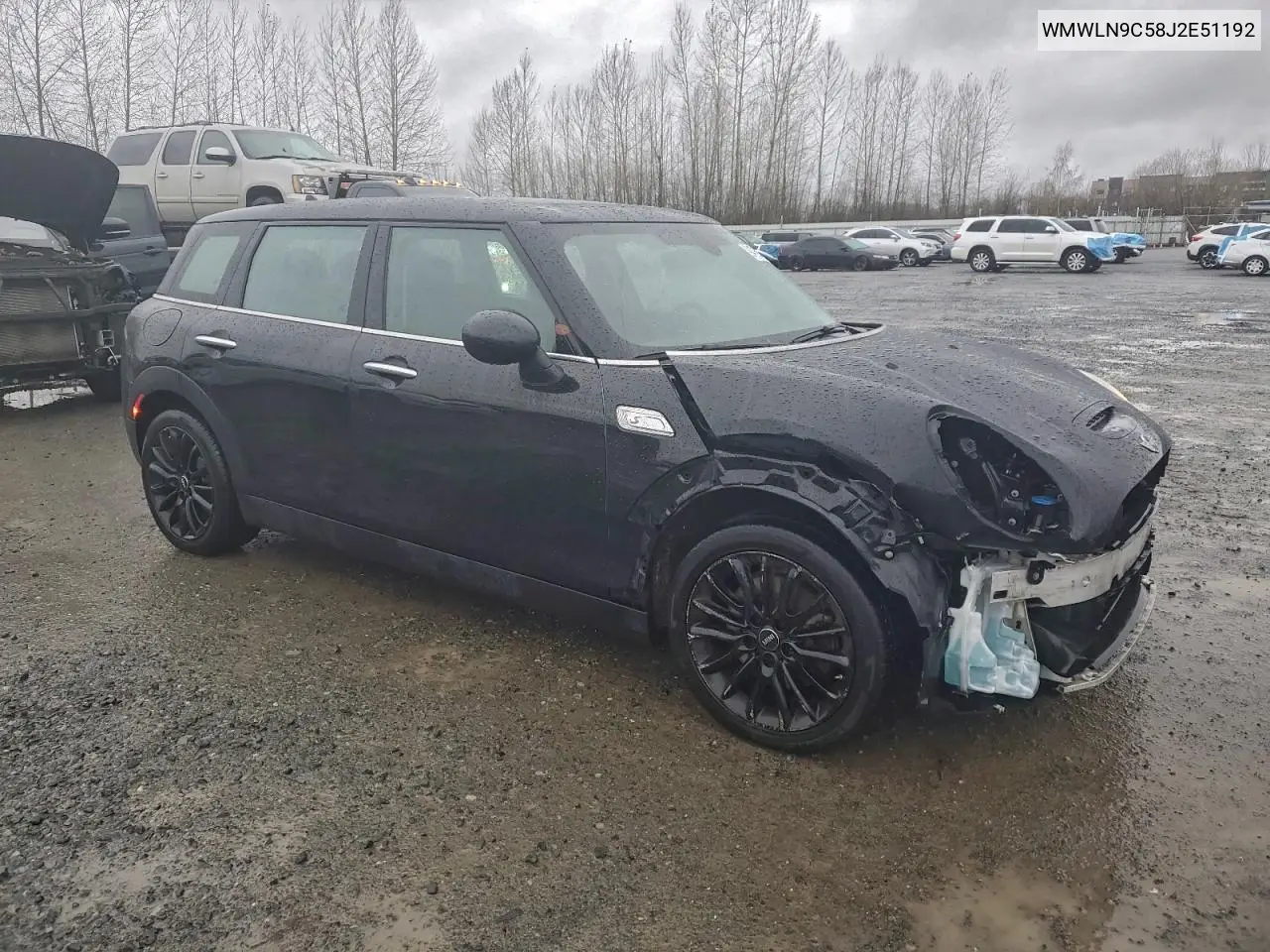 WMWLN9C58J2E51192 2018 Mini Cooper S Clubman