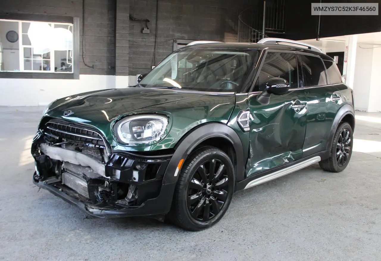 WMZYS7C52K3F46560 2019 Mini Cooper Countryman