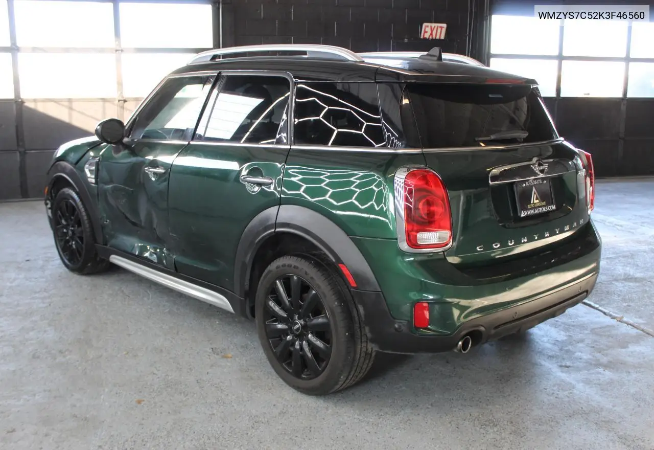 WMZYS7C52K3F46560 2019 Mini Cooper Countryman