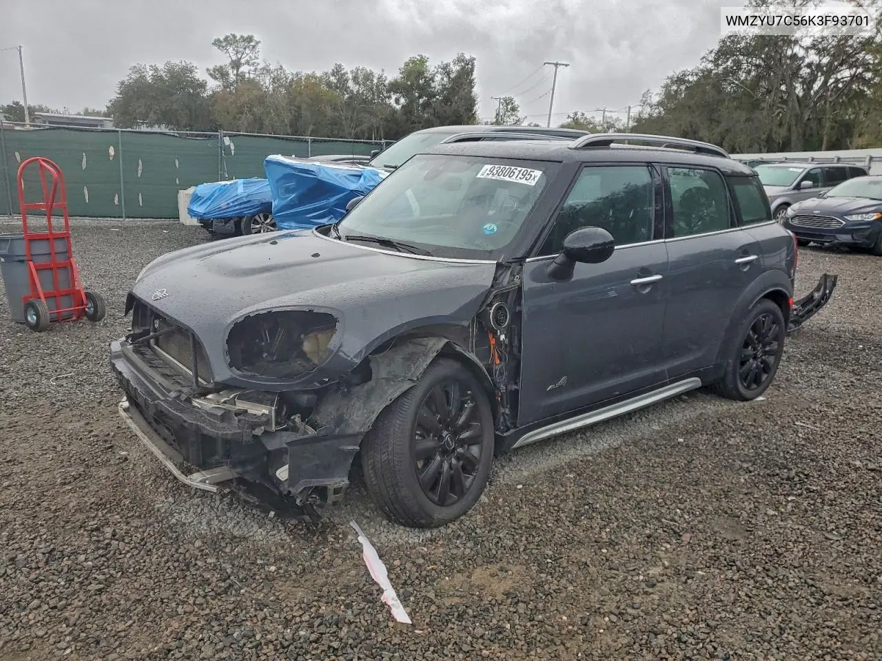 WMZYU7C56K3F93701 2019 Mini Cooper S E Countryman All4