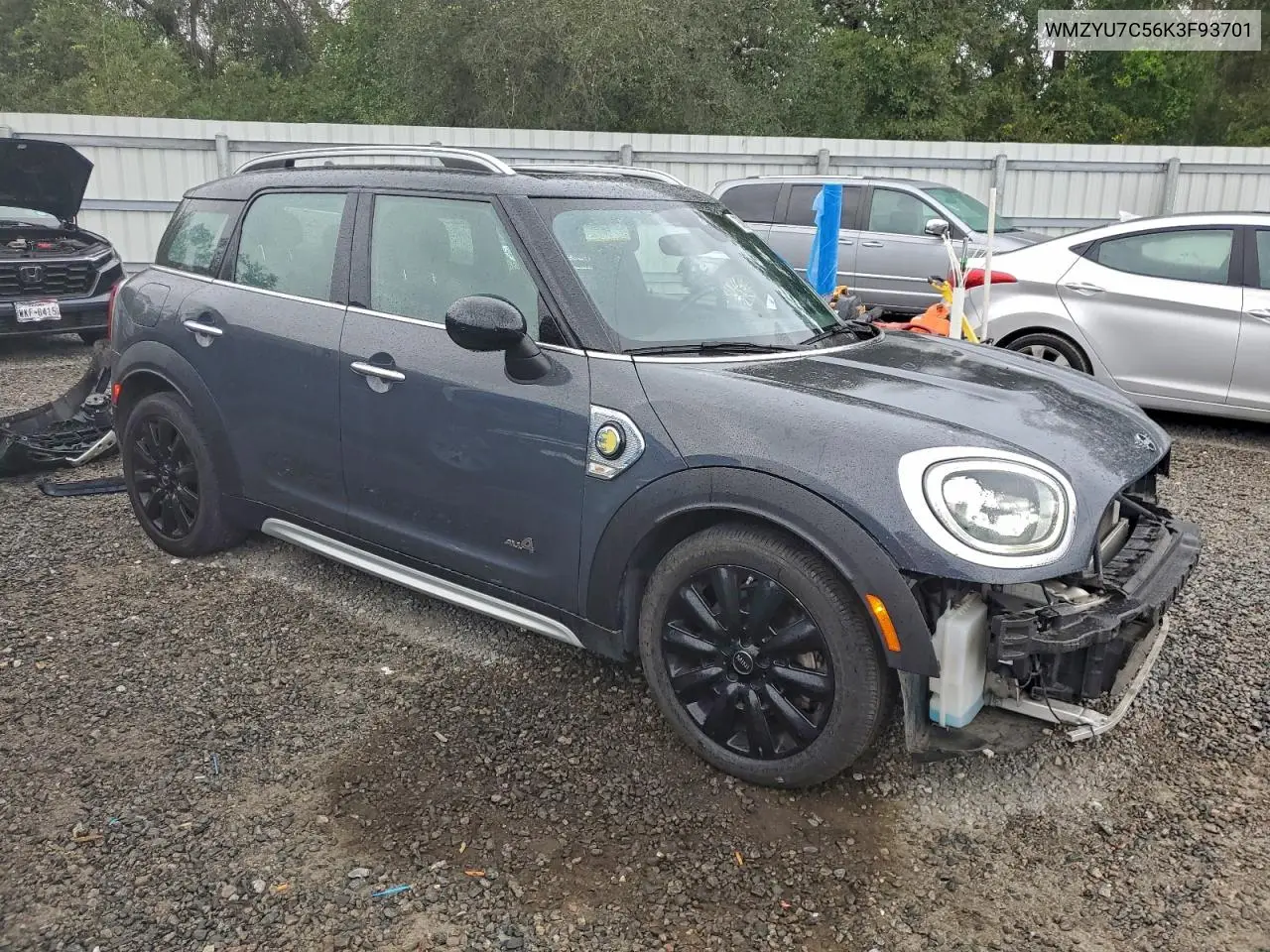 WMZYU7C56K3F93701 2019 Mini Cooper S E Countryman All4