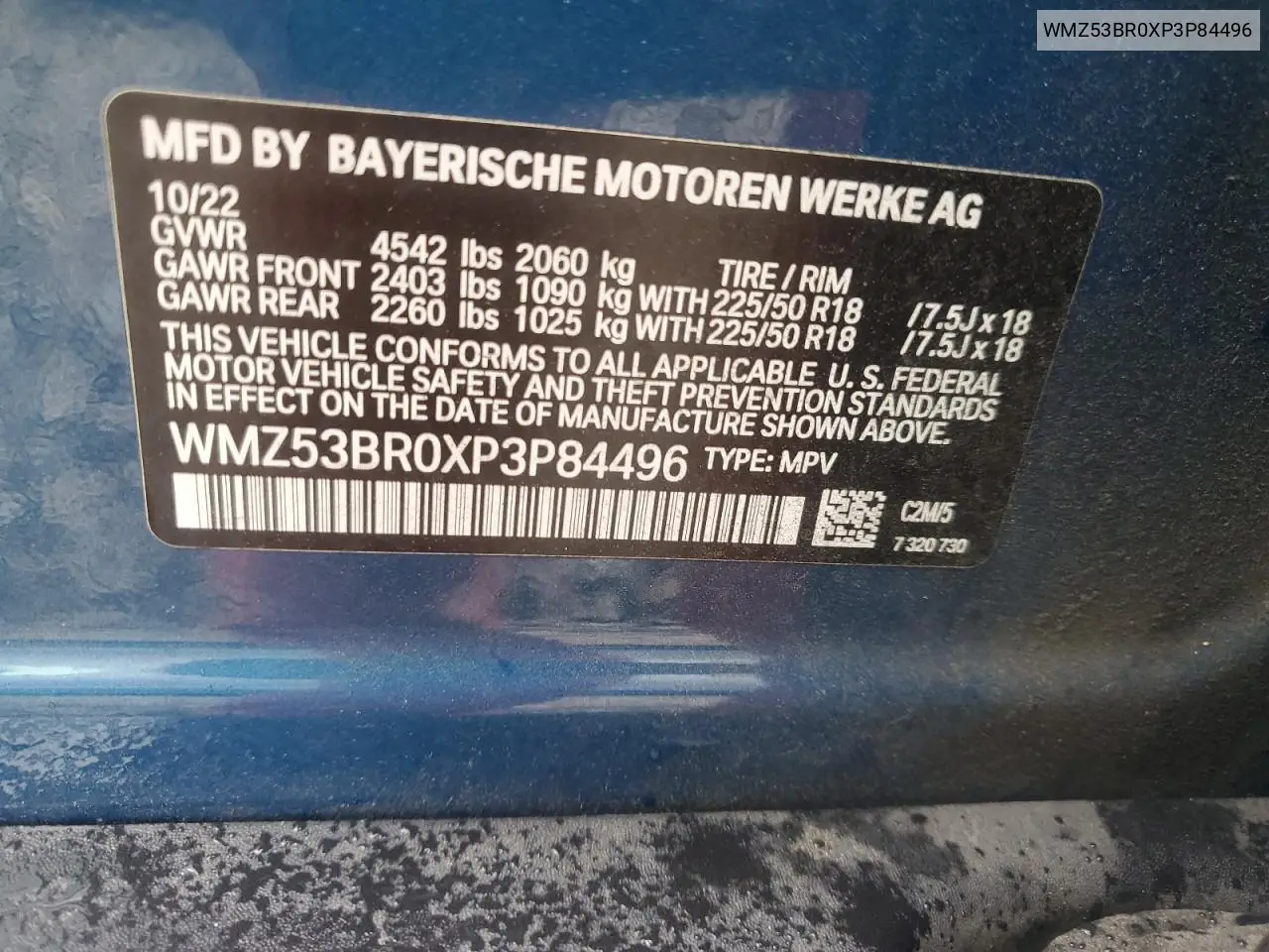 WMZ53BR0XP3P84496 2023 Mini Cooper S Countryman