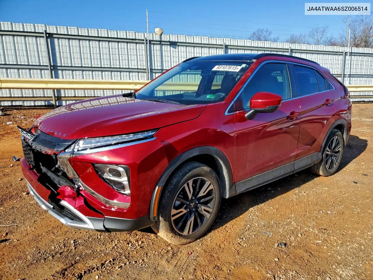 JA4ATWAA6SZ006514 2025 Mitsubishi Eclipse Cross Se