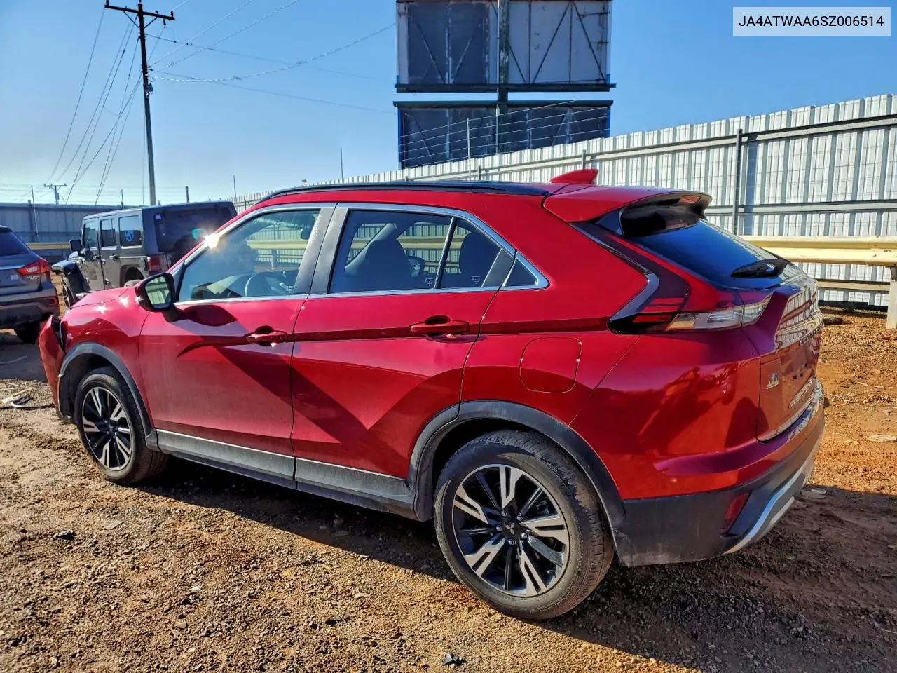 JA4ATWAA6SZ006514 2025 Mitsubishi Eclipse Cross Se