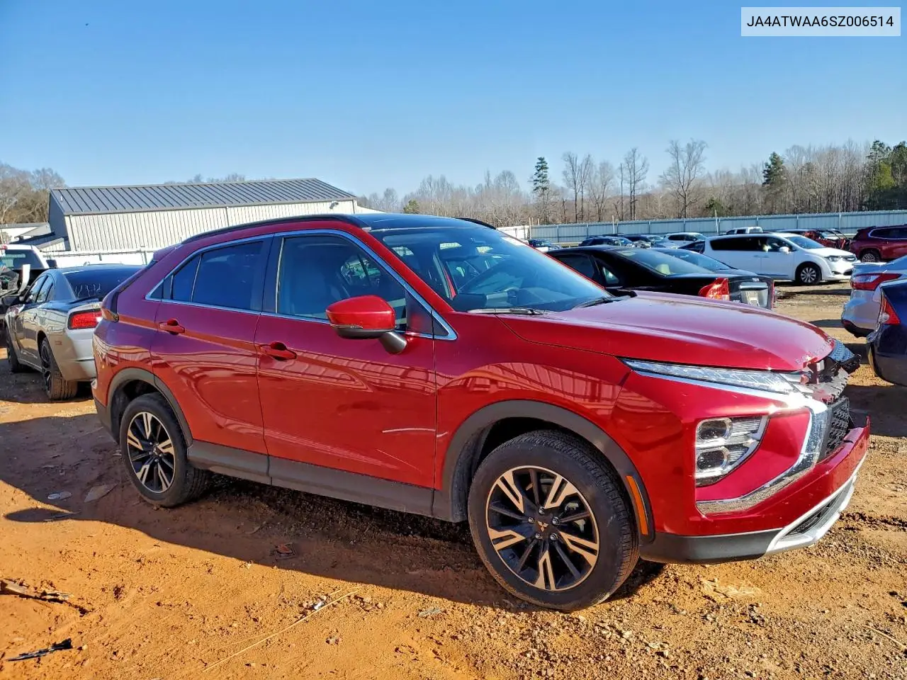 JA4ATWAA6SZ006514 2025 Mitsubishi Eclipse Cross Se