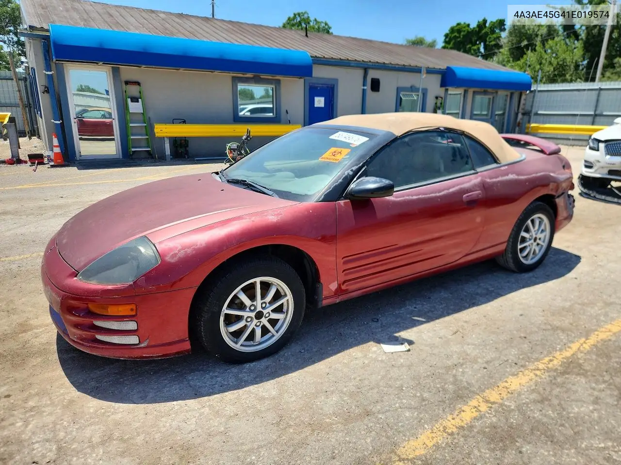 2001 Mitsubishi Eclipse Spyder Gs VIN: 4A3AE45G41E019574 Lot: 55749876