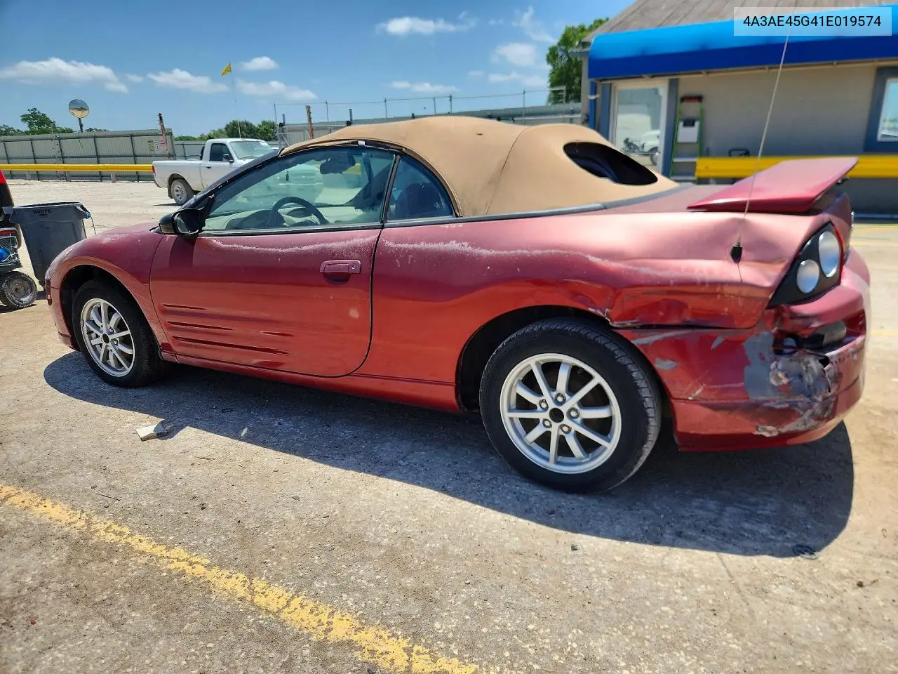 2001 Mitsubishi Eclipse Spyder Gs VIN: 4A3AE45G41E019574 Lot: 55749876