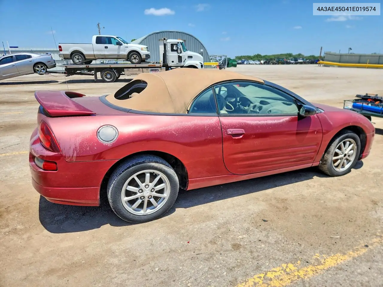 2001 Mitsubishi Eclipse Spyder Gs VIN: 4A3AE45G41E019574 Lot: 55749876