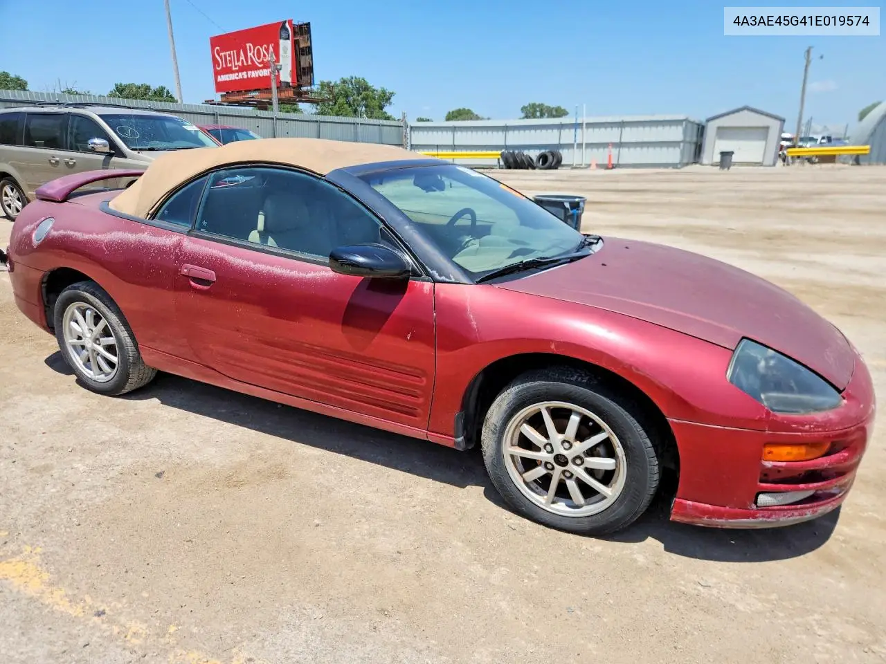 2001 Mitsubishi Eclipse Spyder Gs VIN: 4A3AE45G41E019574 Lot: 55749876
