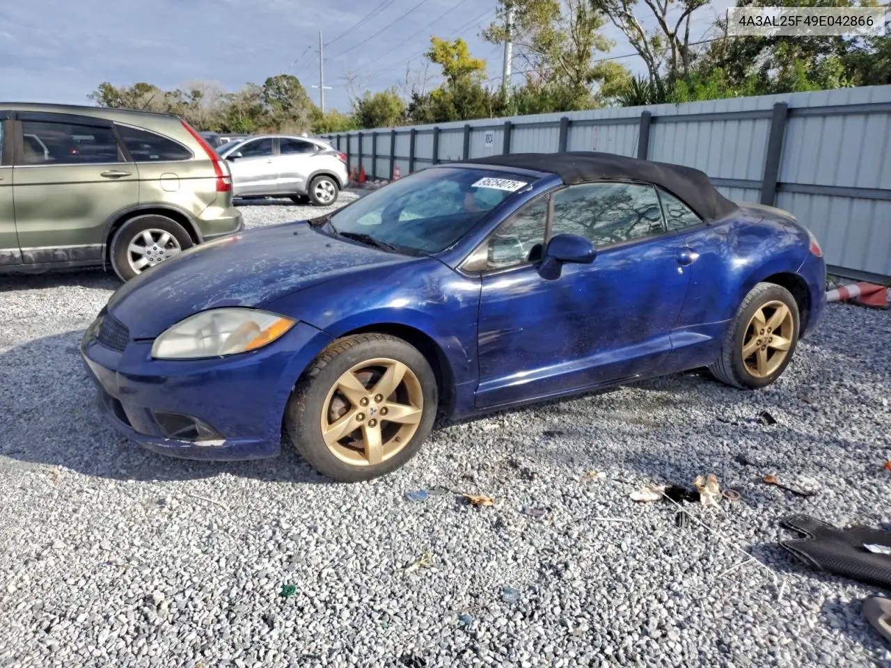 4A3AL25F49E042866 2009 Mitsubishi Eclipse Spyder Gs