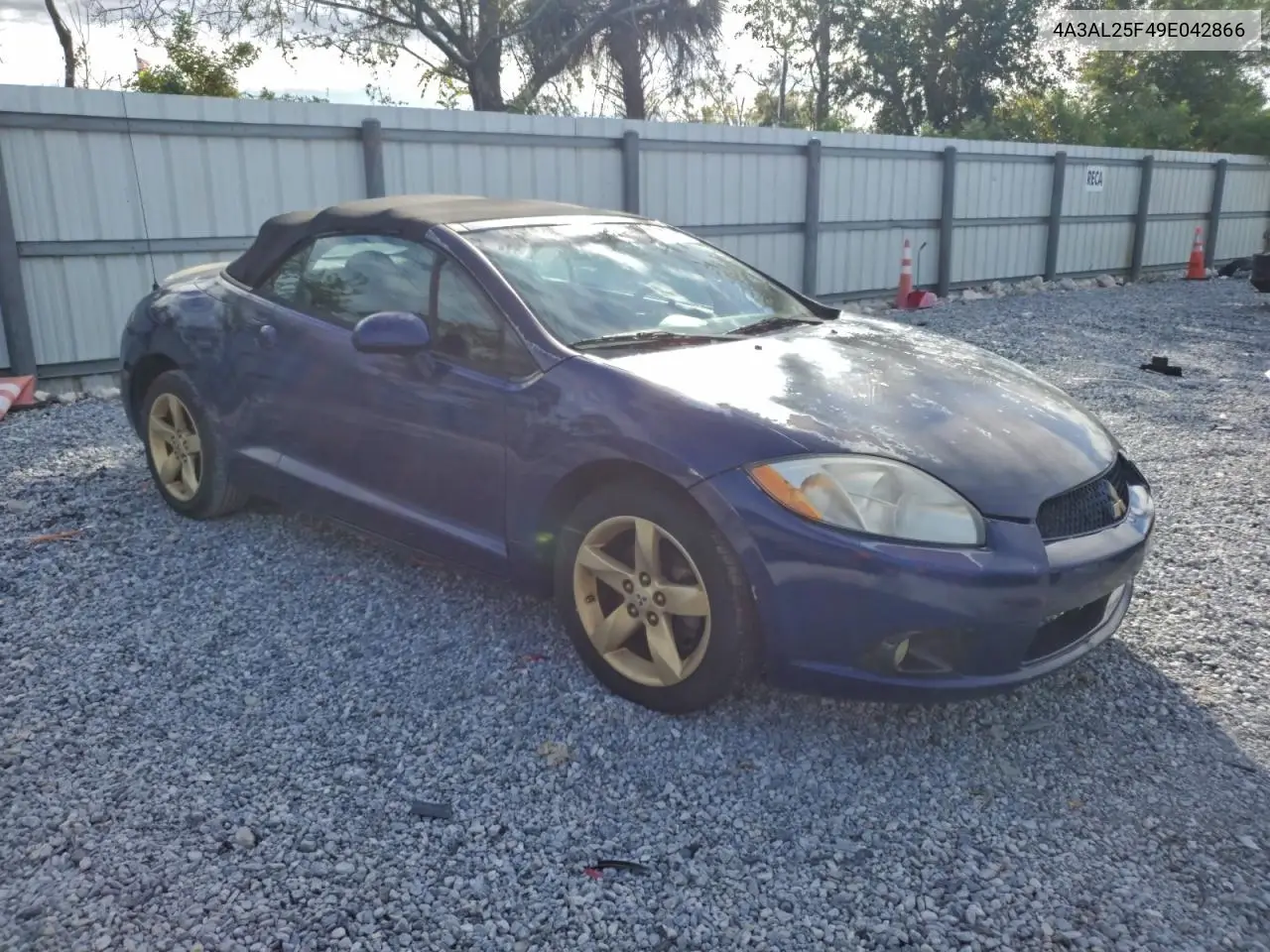 4A3AL25F49E042866 2009 Mitsubishi Eclipse Spyder Gs