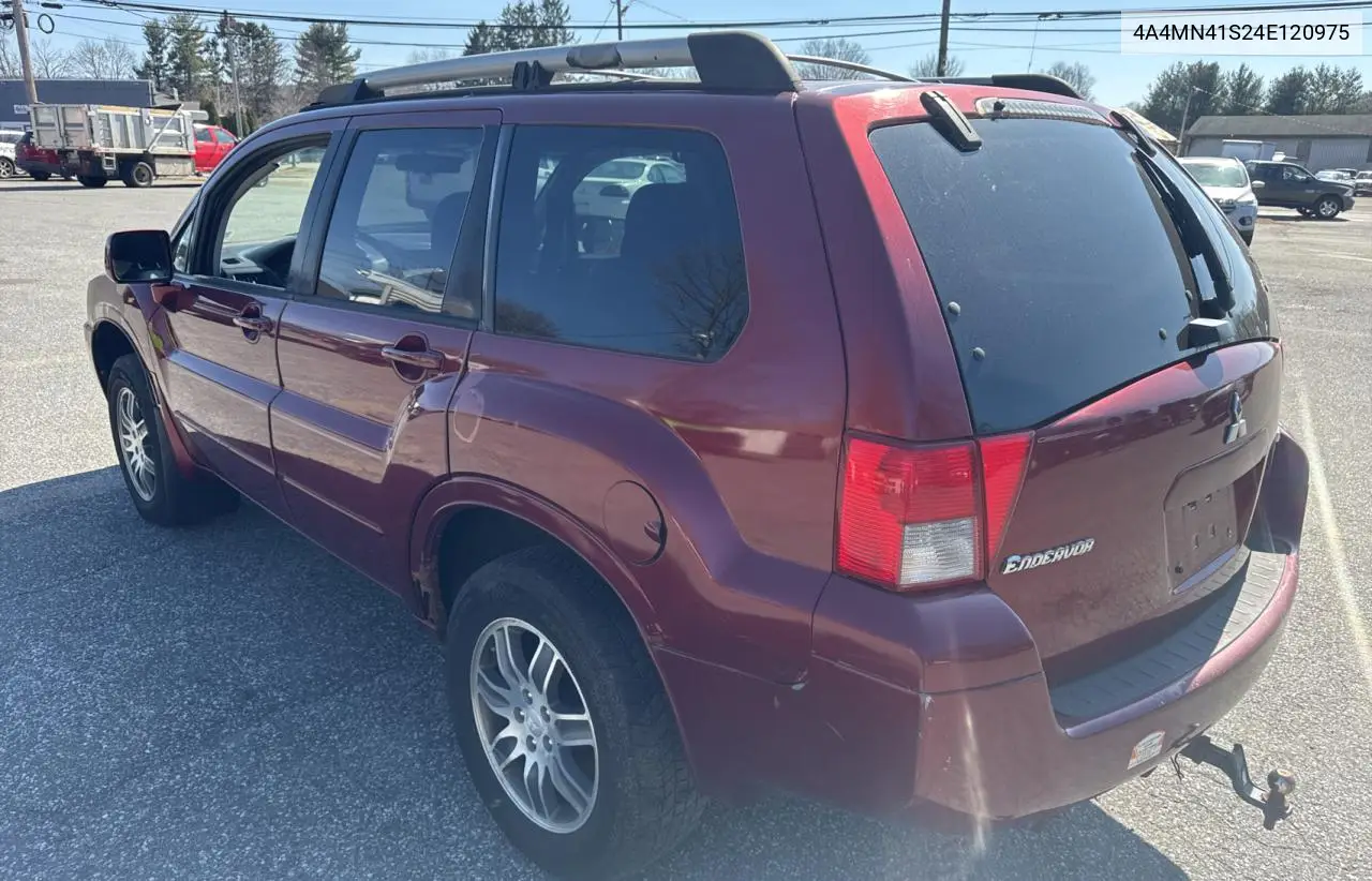 2004 Mitsubishi Endeavor Limited VIN: 4A4MN41S24E120975 Lot: 48941365