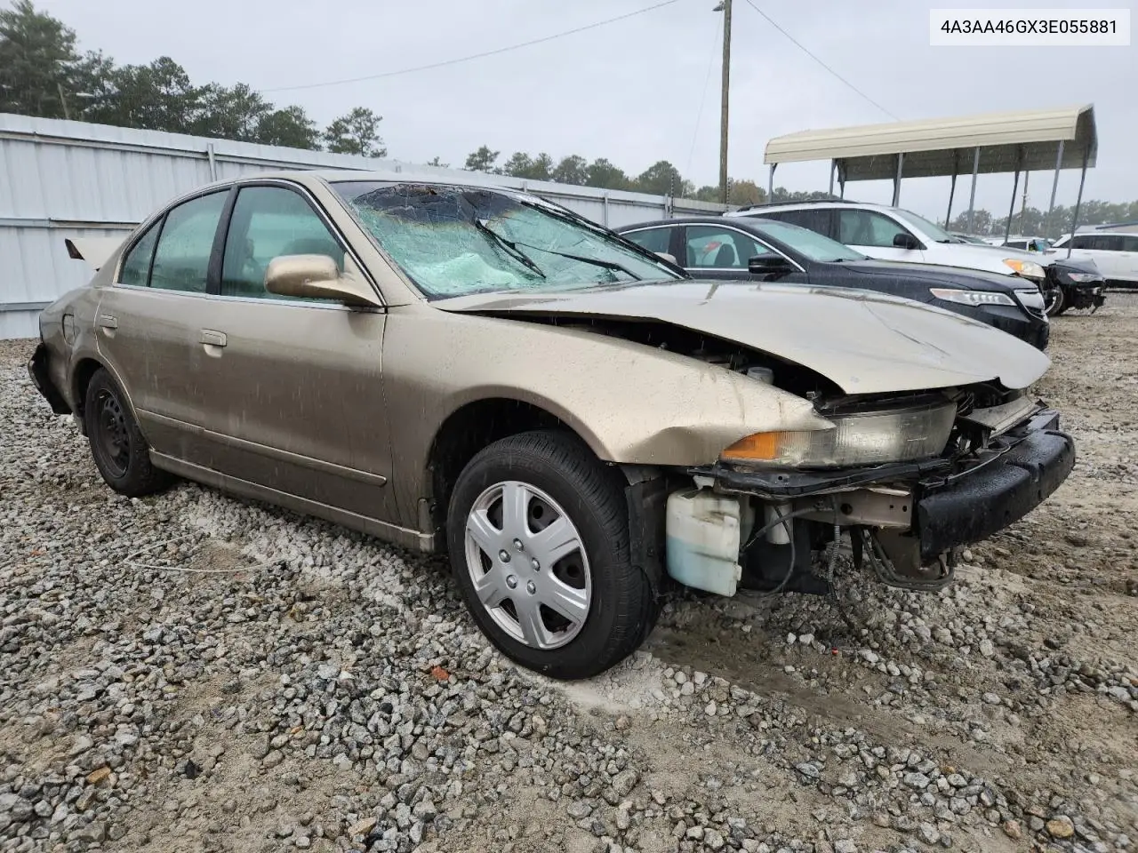 4A3AA46GX3E055881 2003 Mitsubishi Galant Es