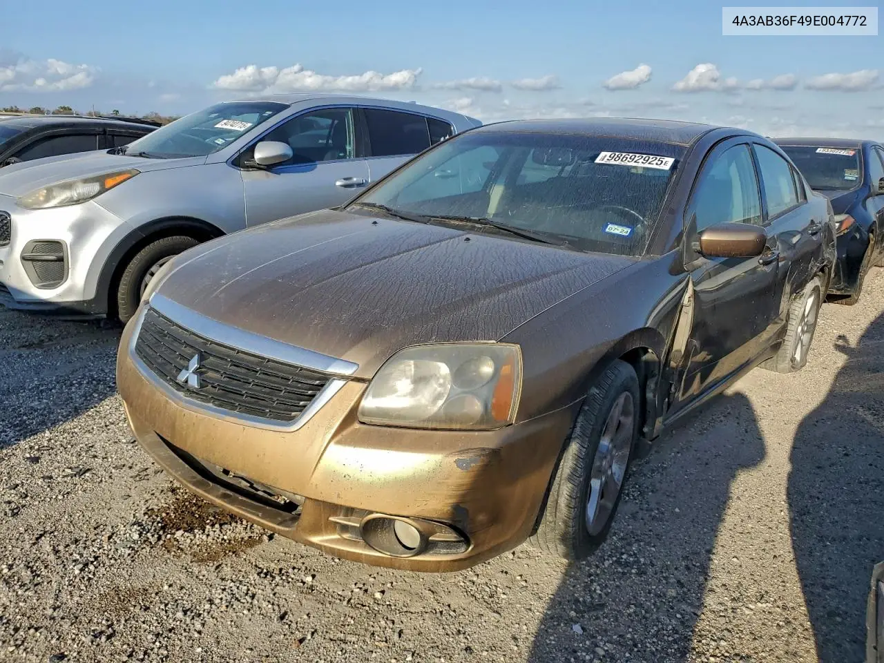 4A3AB36F49E004772 2009 Mitsubishi Galant Es