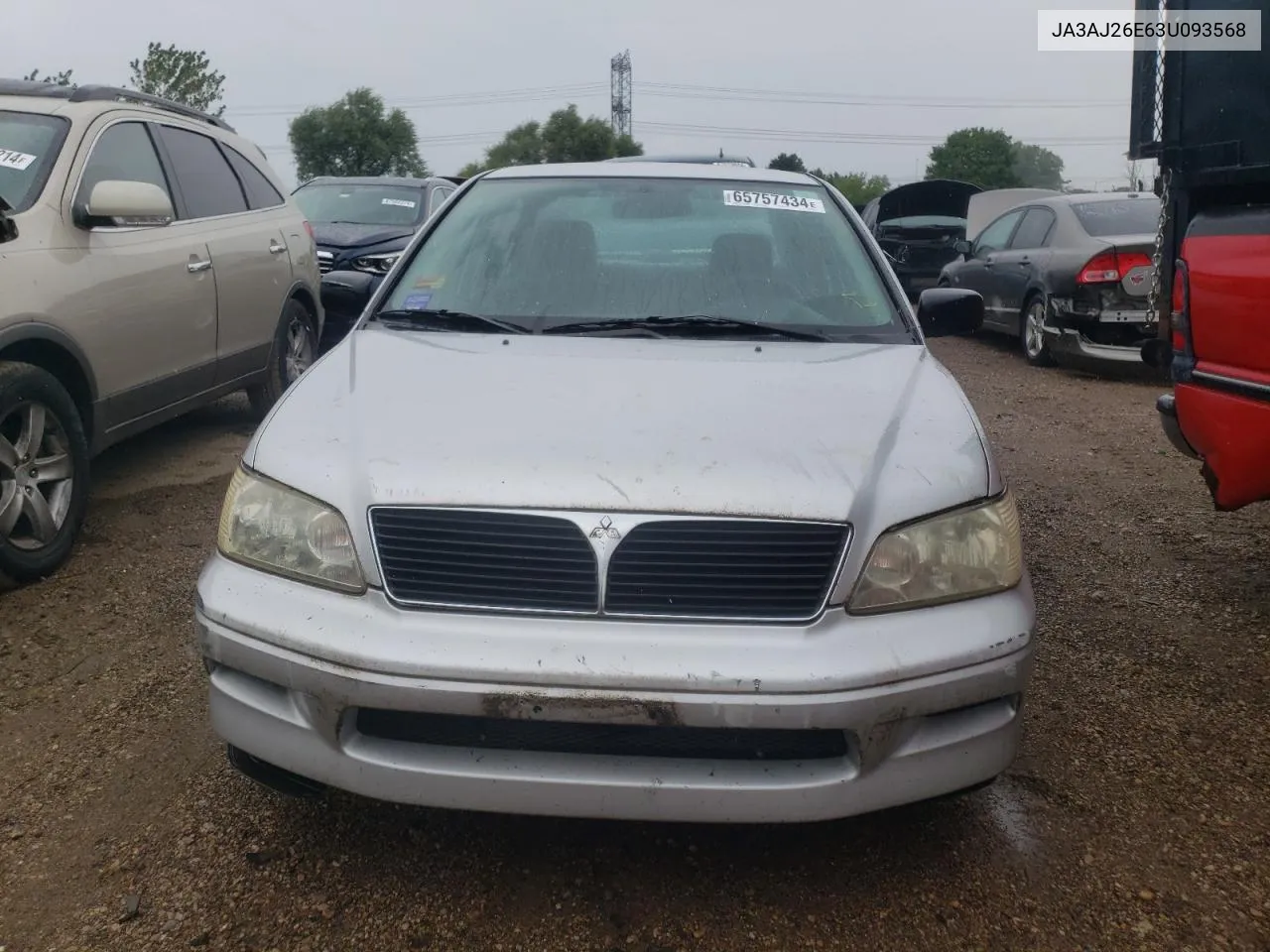 JA3AJ26E63U093568 2003 Mitsubishi Lancer Es