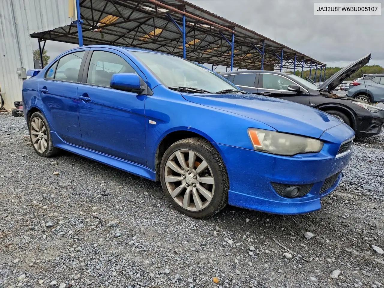 JA32U8FW6BU005107 2011 Mitsubishi Lancer Gts