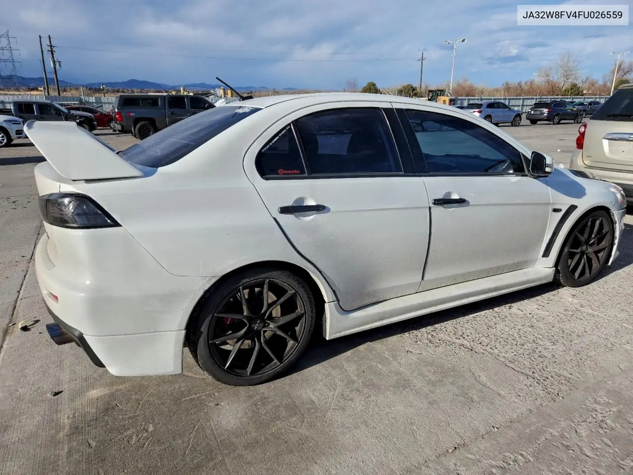 JA32W8FV4FU026559 2015 Mitsubishi Lancer Evolution Gsr
